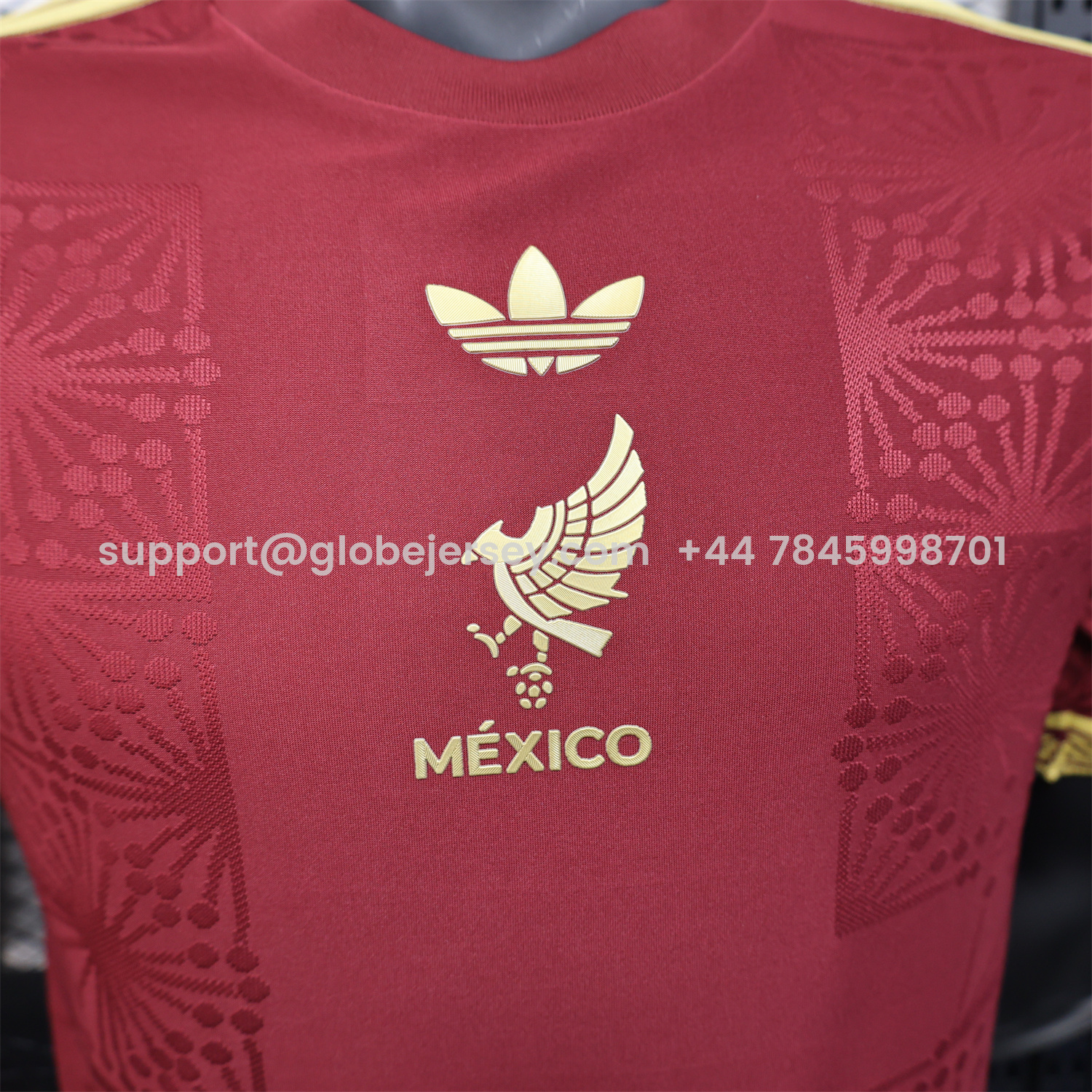GlobeJersey-Mexico 2025 Gold Cup Red Special Edition Jersey - Player Version