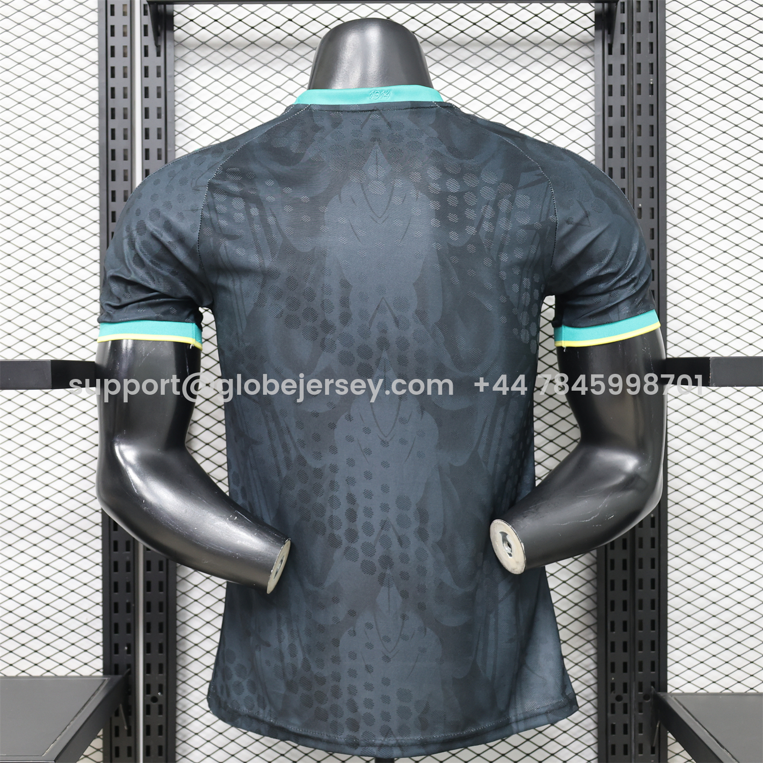 GlobeJersey-Brazil 2026 Black With Mint Green Special Jersey - Player Version