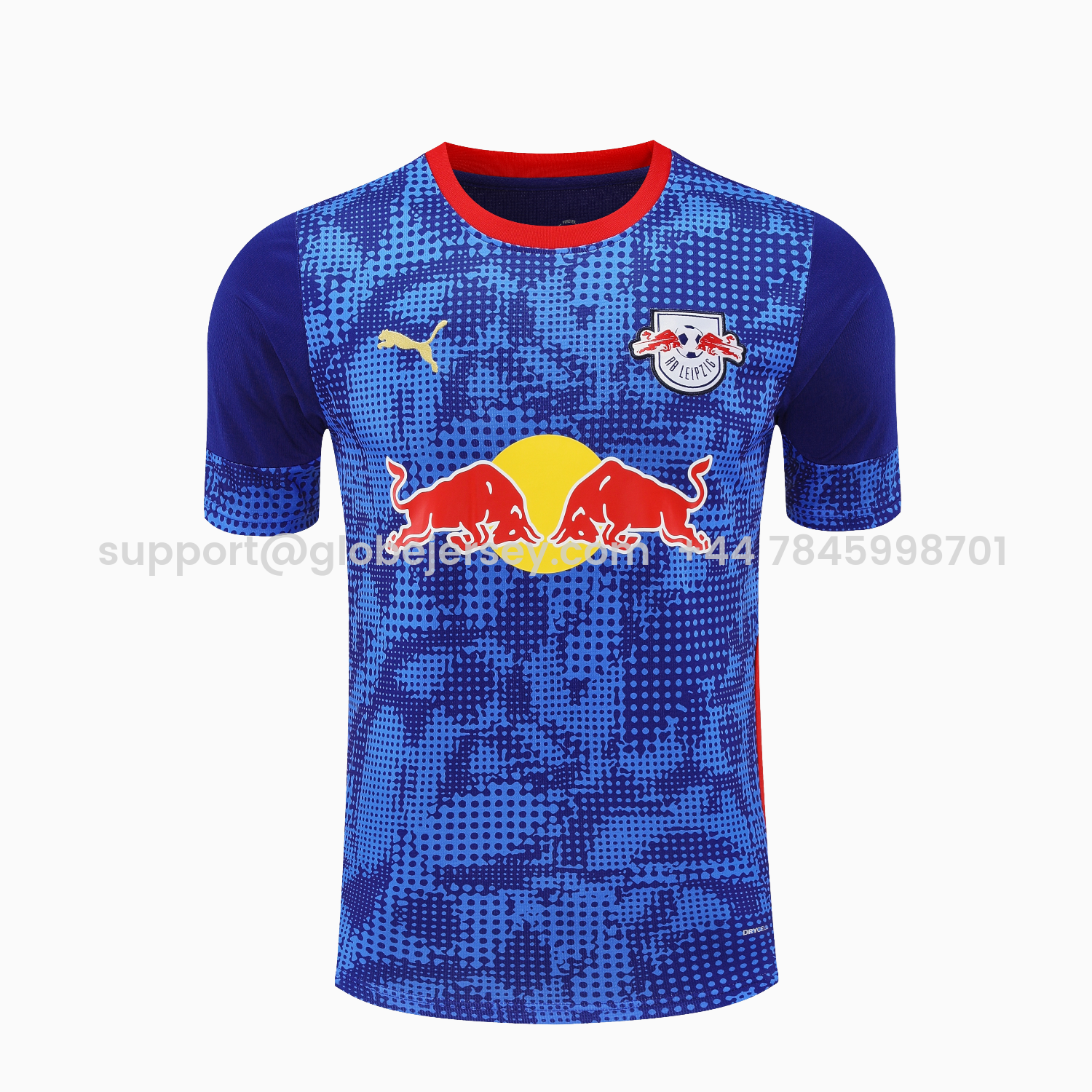 GlobeJersey-RB Leipzig 25-26 Short-Sleeve Training Set - Blue Top & Blue Shorts