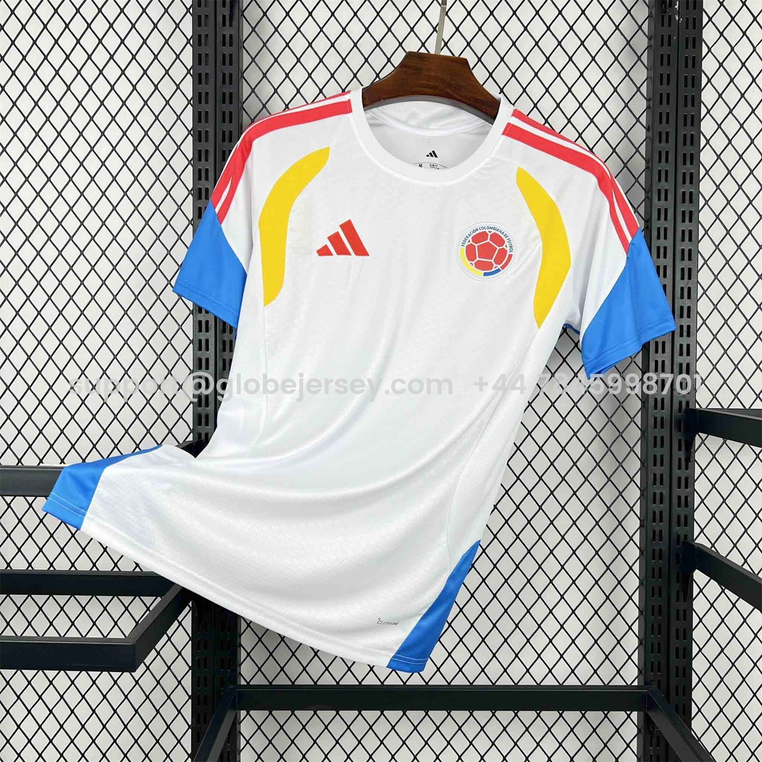 GlobeJersey-Colombia 2026 White Pre-Match Training Jersey - Fans Version