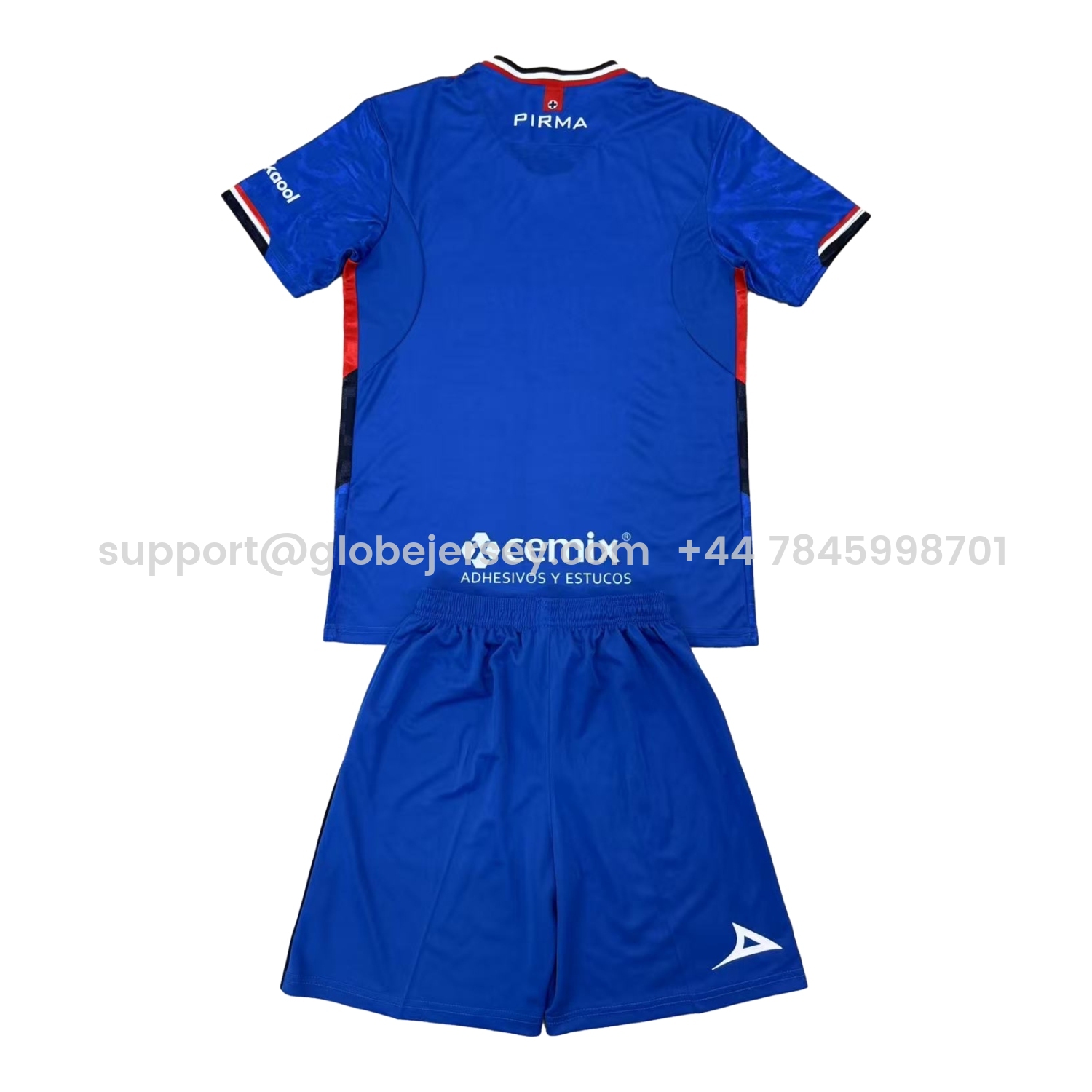 GlobeJersey-Cruz Azul 25-26 Home Blue Men's Adult Jersey Set - Fans Version