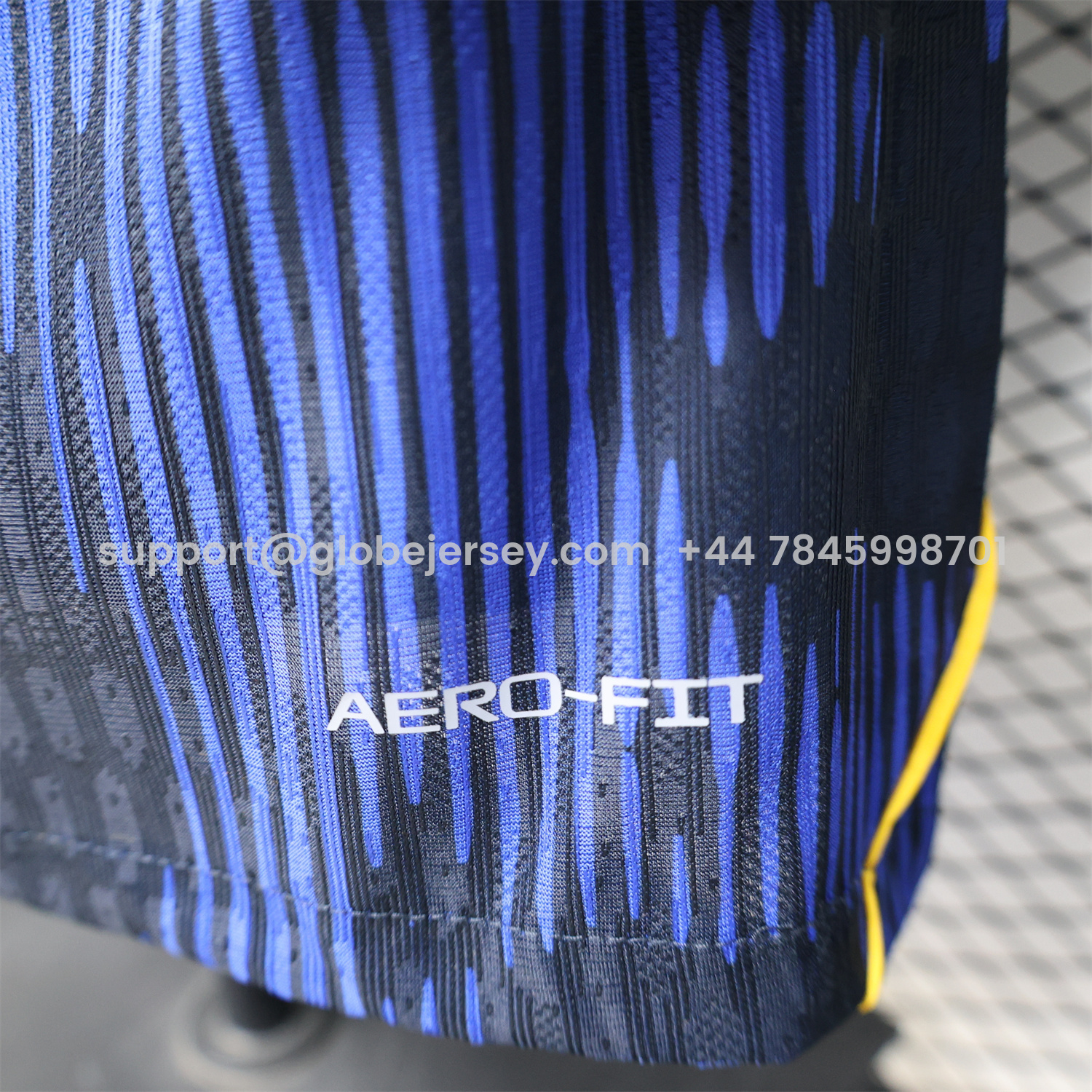 GlobeJersey-Brazil 2026 Away Blue Long Sleeves Jersey - Player Version