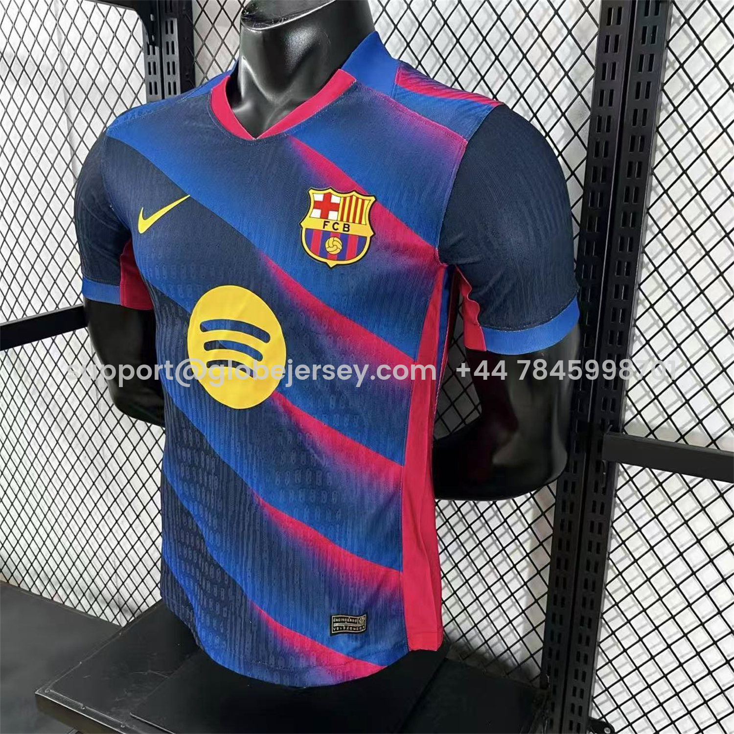 GlobeJersey-Barcelona 25-26 Red And Blue Twill Special Jersey - Player Version