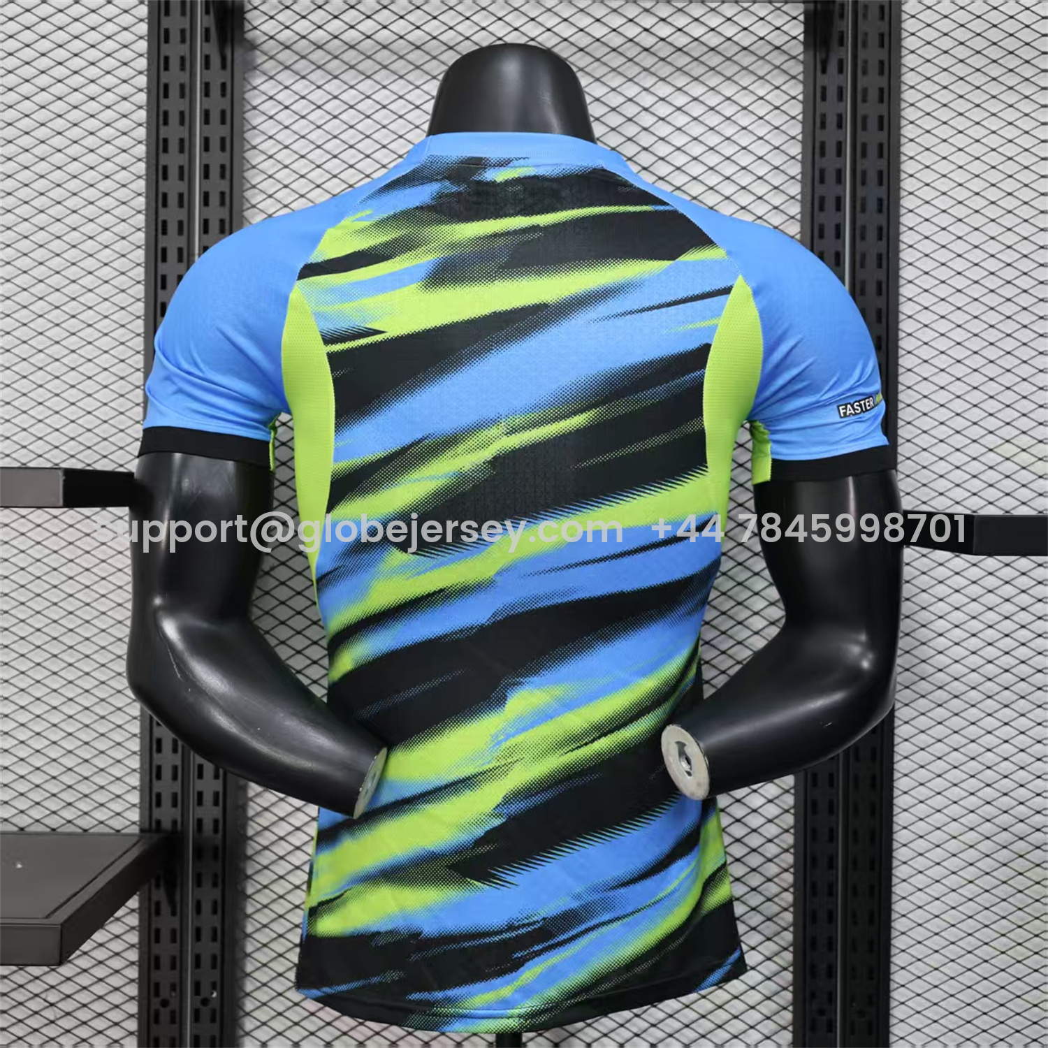 GlobeJersey-Marseille 25-26 Blue Green Gradient Training Jersey - Player Version