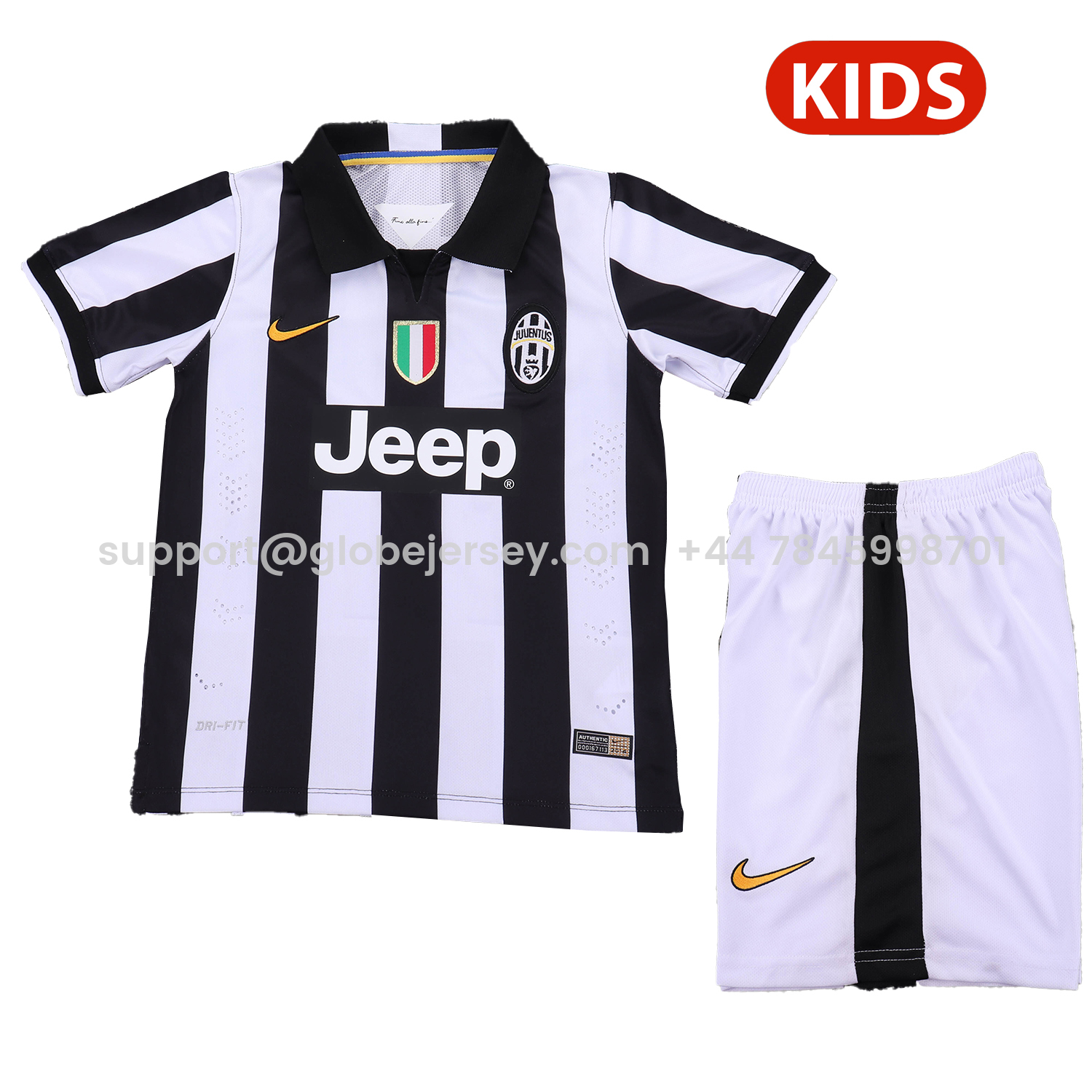 GlobeJersey-Retro Juventus 2014-15 Home Kids Kit