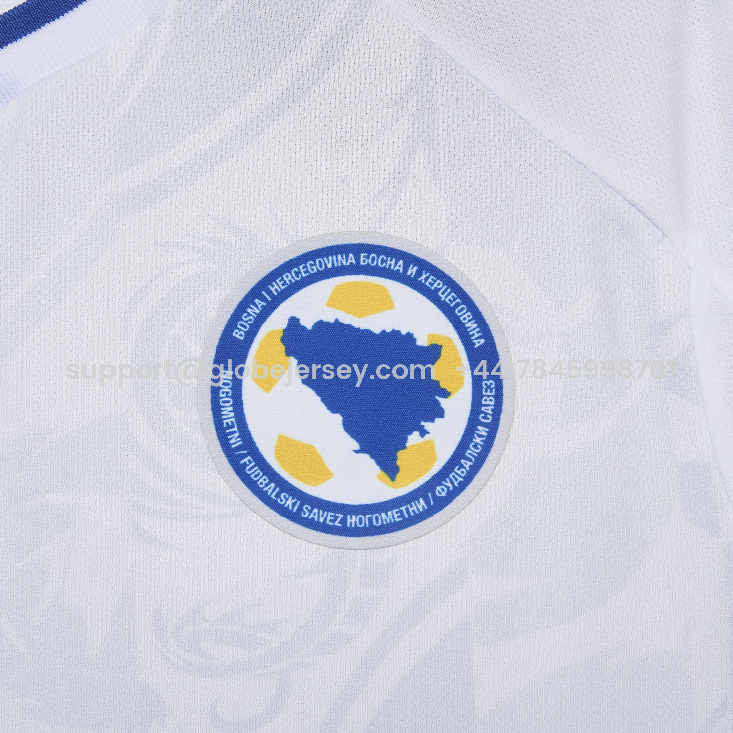GlobeJersey-Bosnia and Herzegovina 2025 Away Jersey - Fans Version