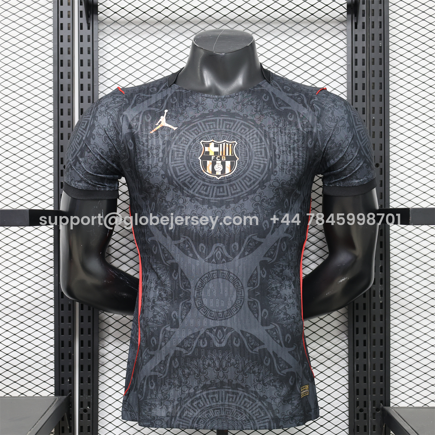 GlobeJersey-Barcelona 25-26 Jordan Black Special Jersey - Player Version