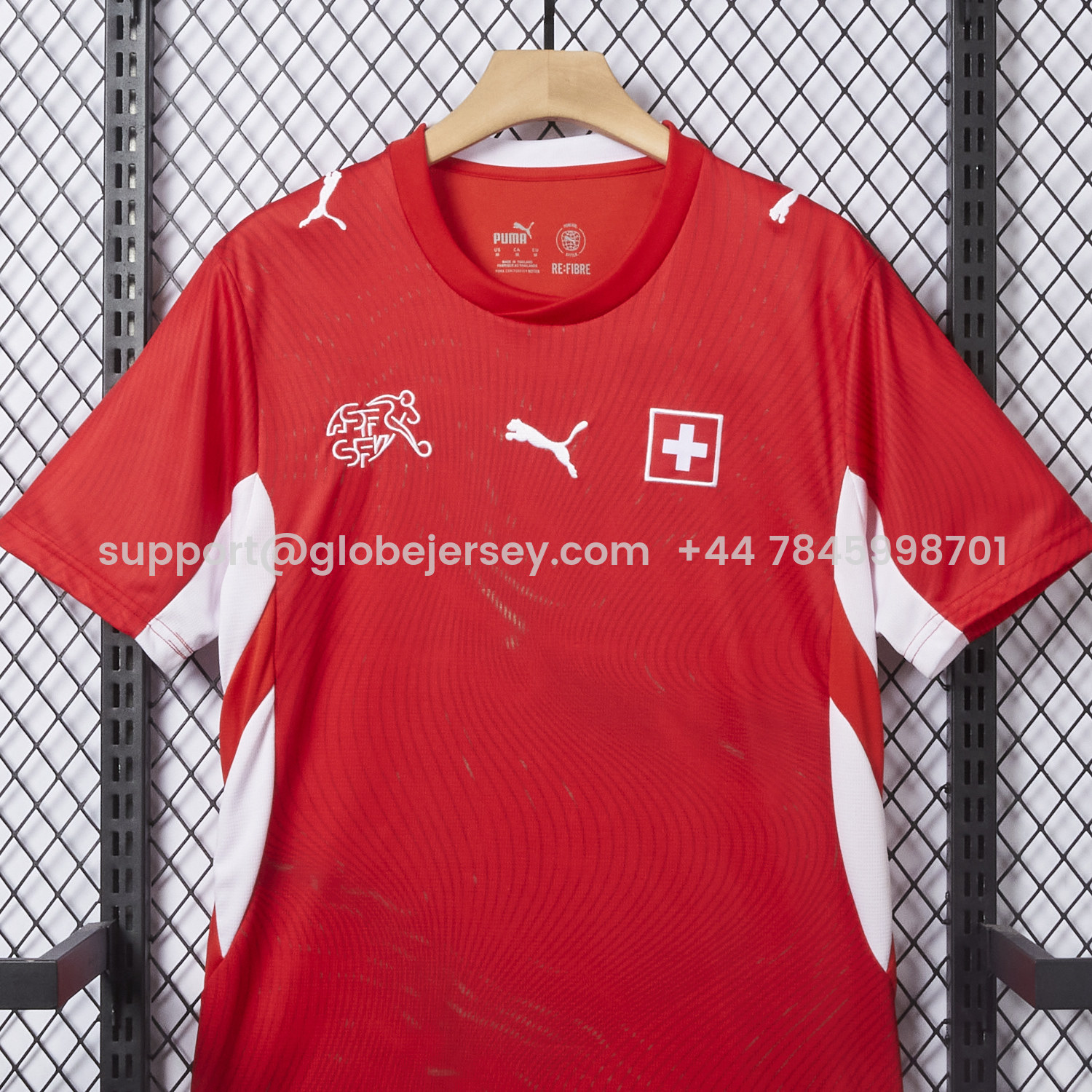 GlobeJersey-Switzerland 2026 Home Red Jersey - Fans Version