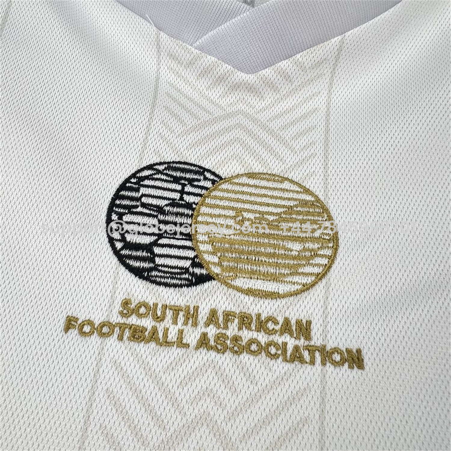 GlobeJersey-South Africa 2026 White Retro Style Jersey - Fans Version