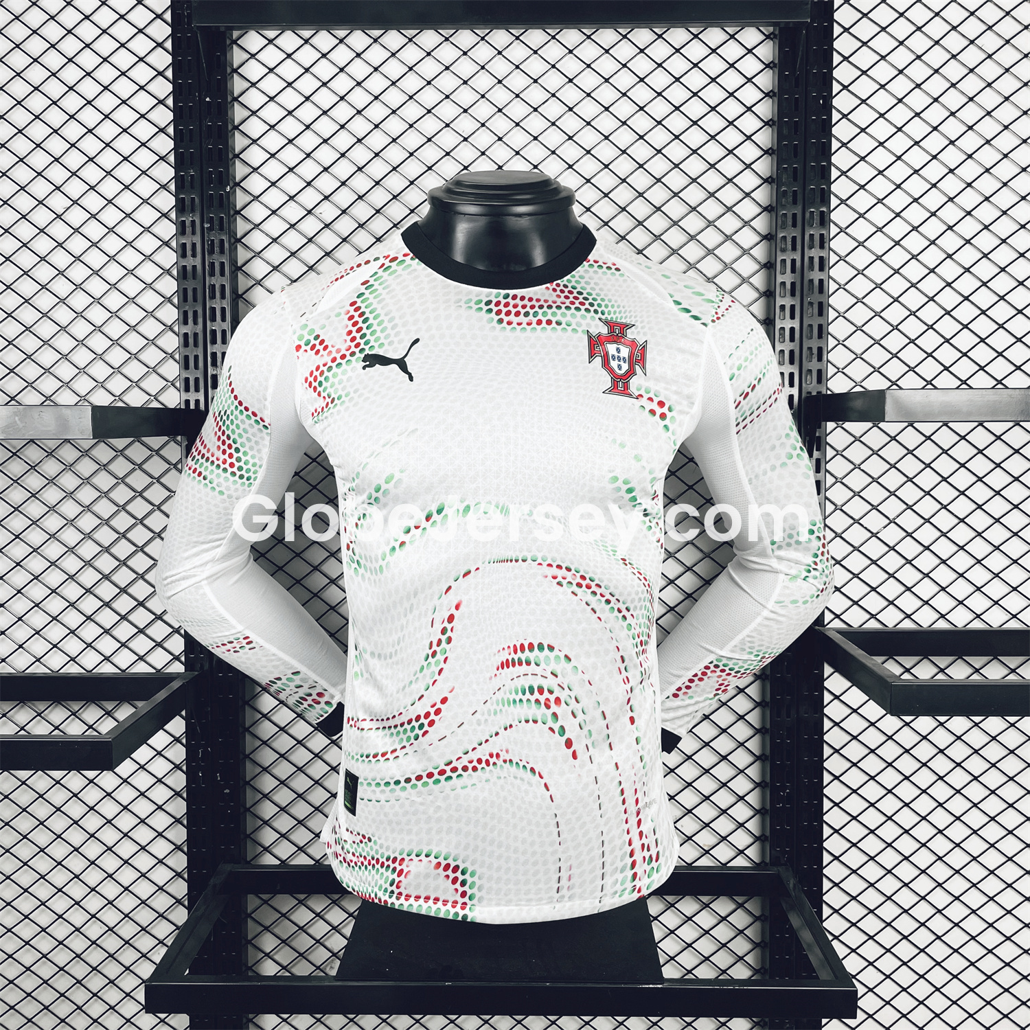 GlobeJersey-Portugal 2025-26 Away Long Sleeve Jersey - Player Version