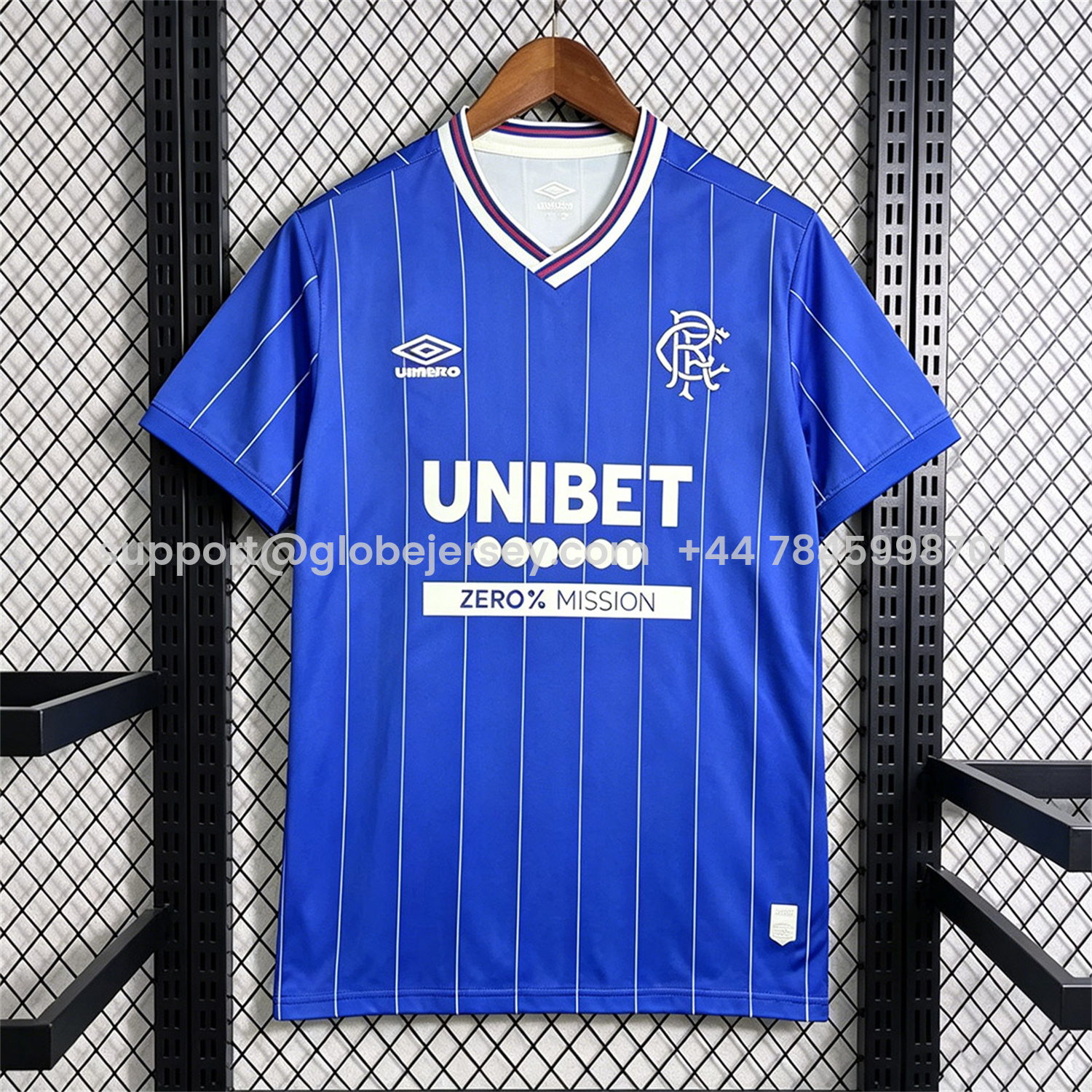 GlobeJersey-Glasgow Rangers 26-27 Home Jersey - Fans Version