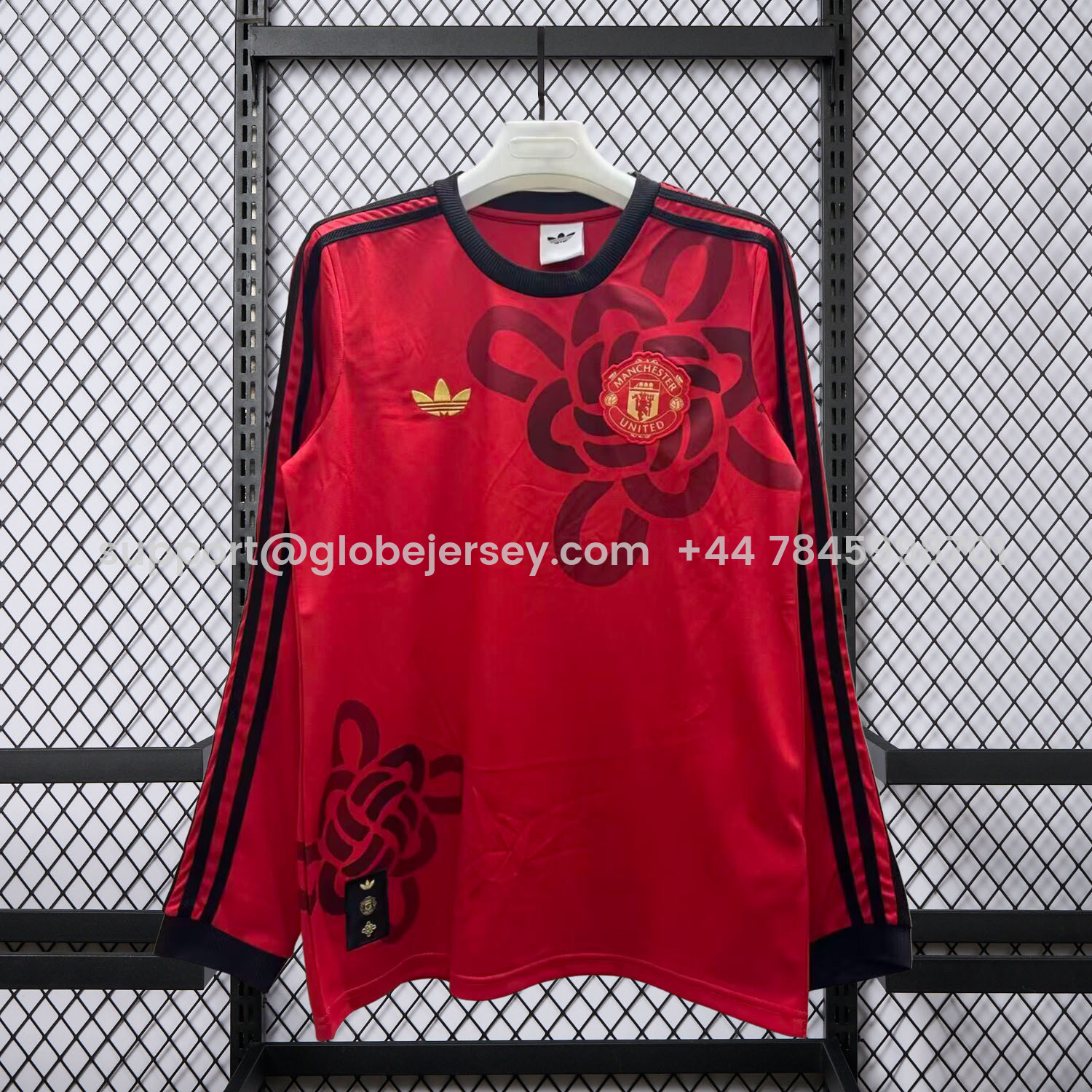GlobeJersey-Manchester United 25-26 Chinese Knot Red Special Long Sleeves Jersey - Fans Version