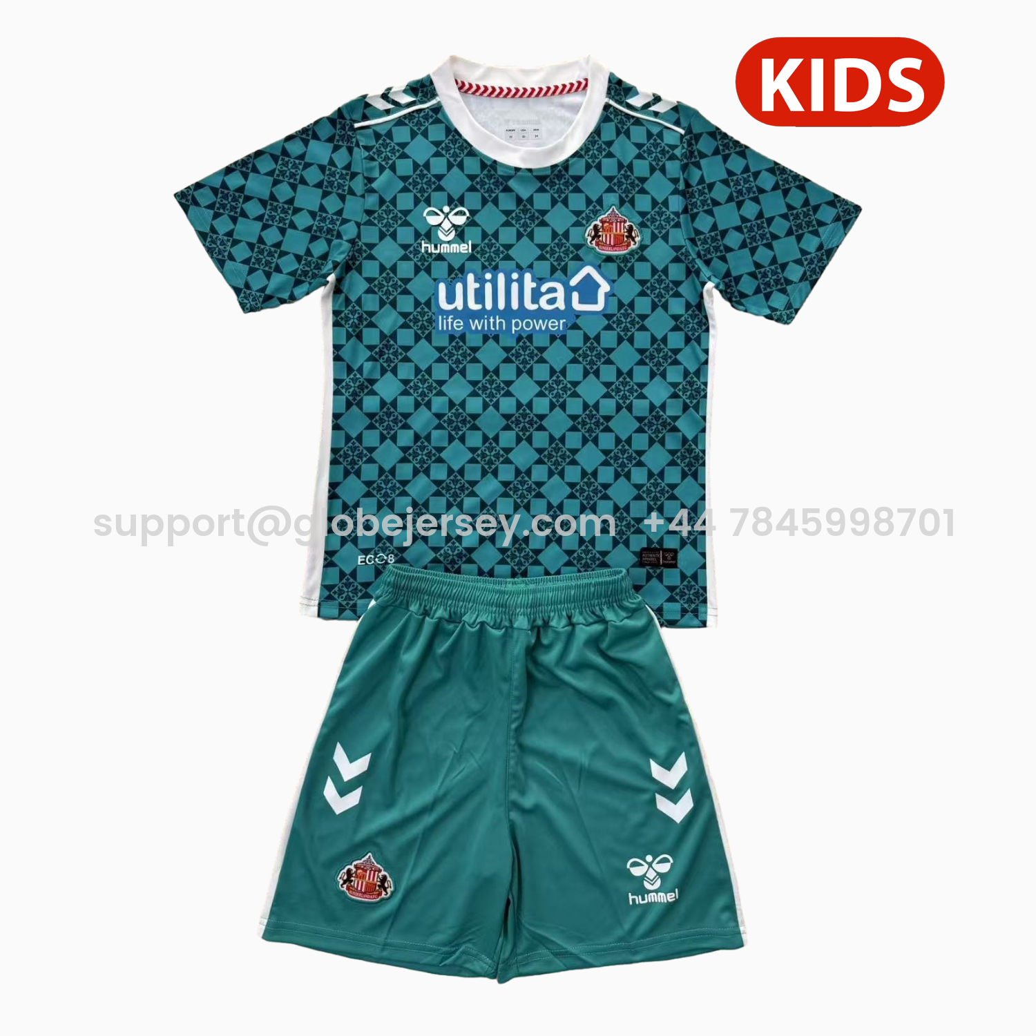 GlobeJersey-Sunderland 25-26 Green Goalkeeper Kids Kit