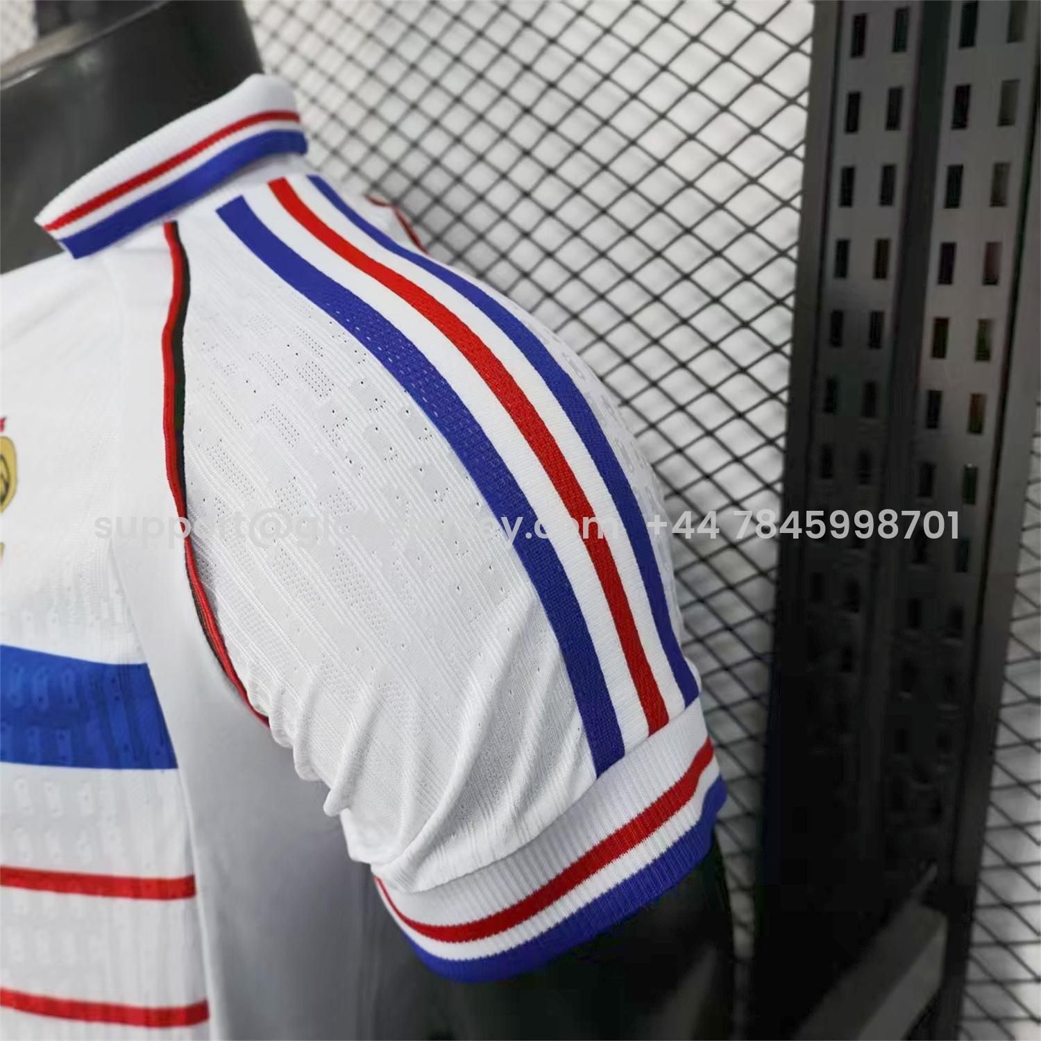GlobeJersey-Retro France 1998 Away White Jersey - Player Version
