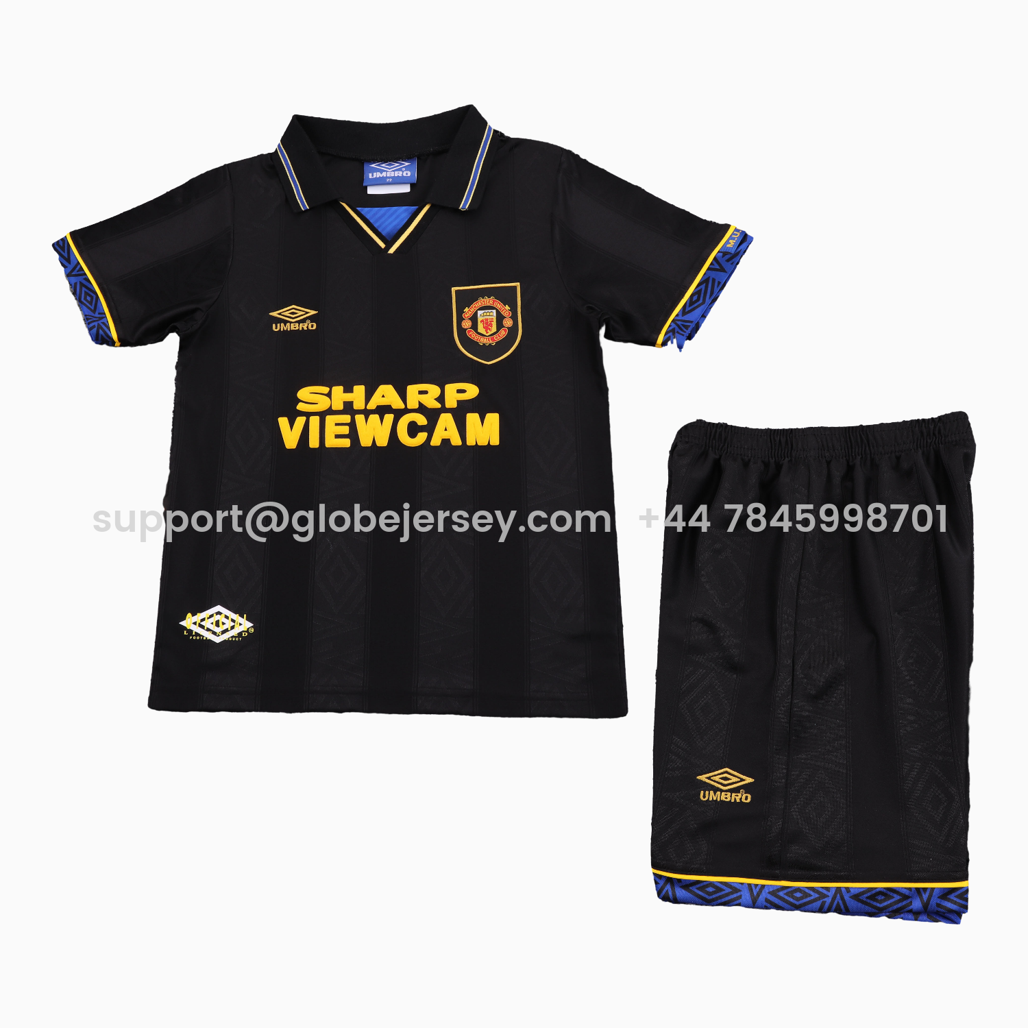 GlobeJersey-Retro Manchester United 93-95 Away Kids Kit