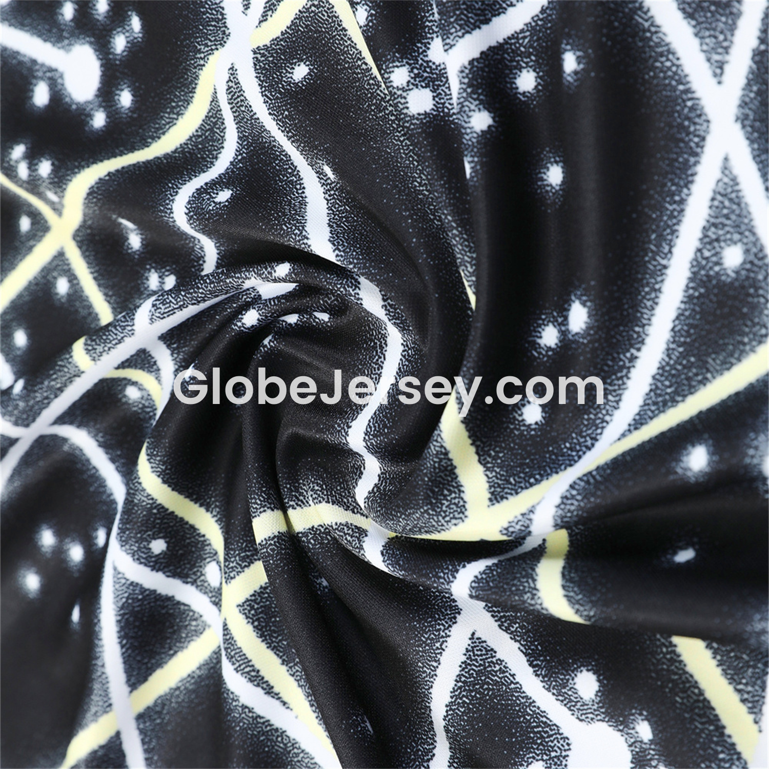 GlobeJersey-C.H.E.L.S.E.A 25-26 Short-Sleeve Training Set - Yellow Fluorescent Rays Black Top & Black Shorts