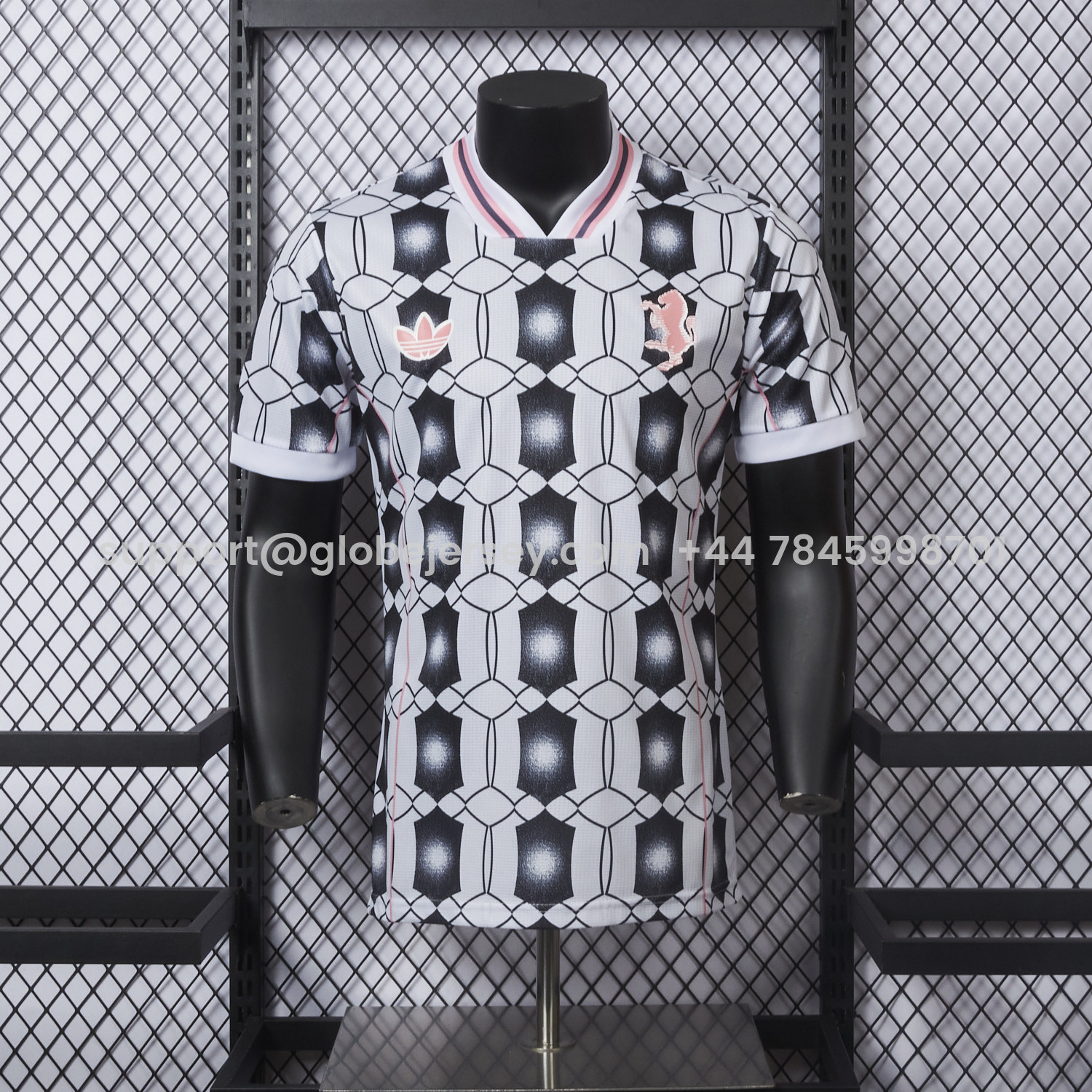GlobeJersey-Juventus 25-26 Retro-Style Hexagonal Pattern Jersey - Player Edition