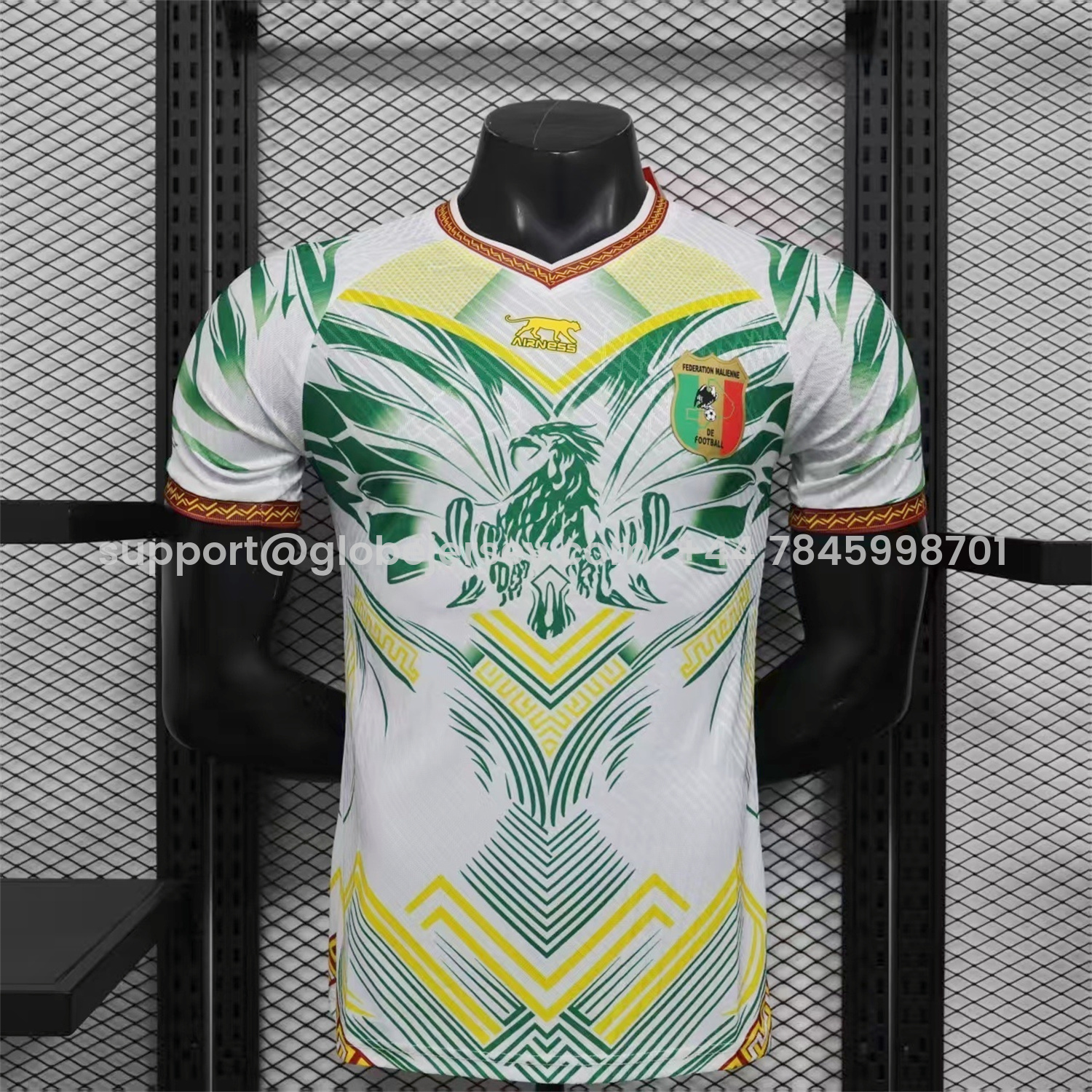 GlobeJersey-Mali 2026 Eagle White Jersey - Player Version