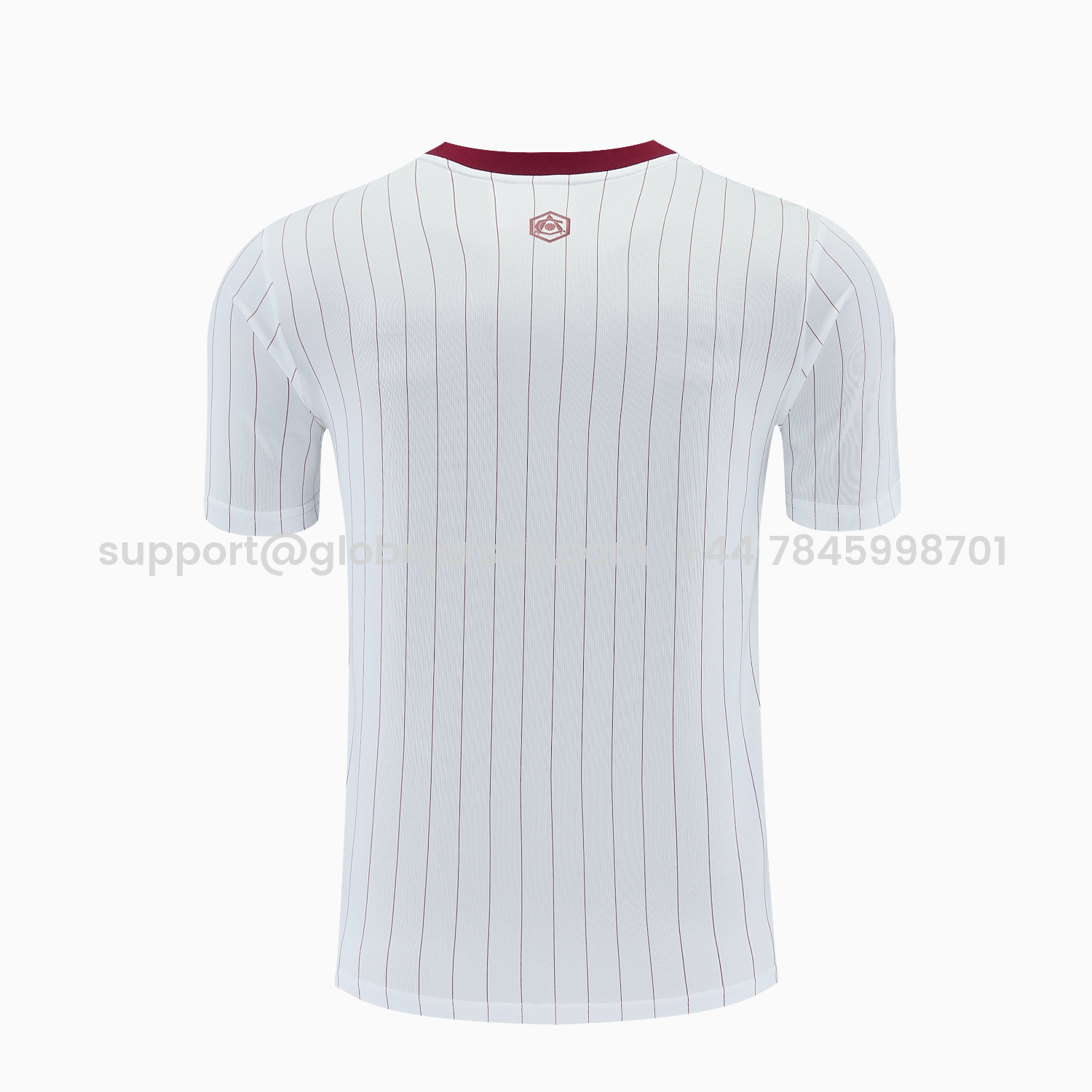 GlobeJersey-Arsenal 25-26 Retro Style Short-Sleeve Training Set - Colors Top & White With Thin Mar Pants