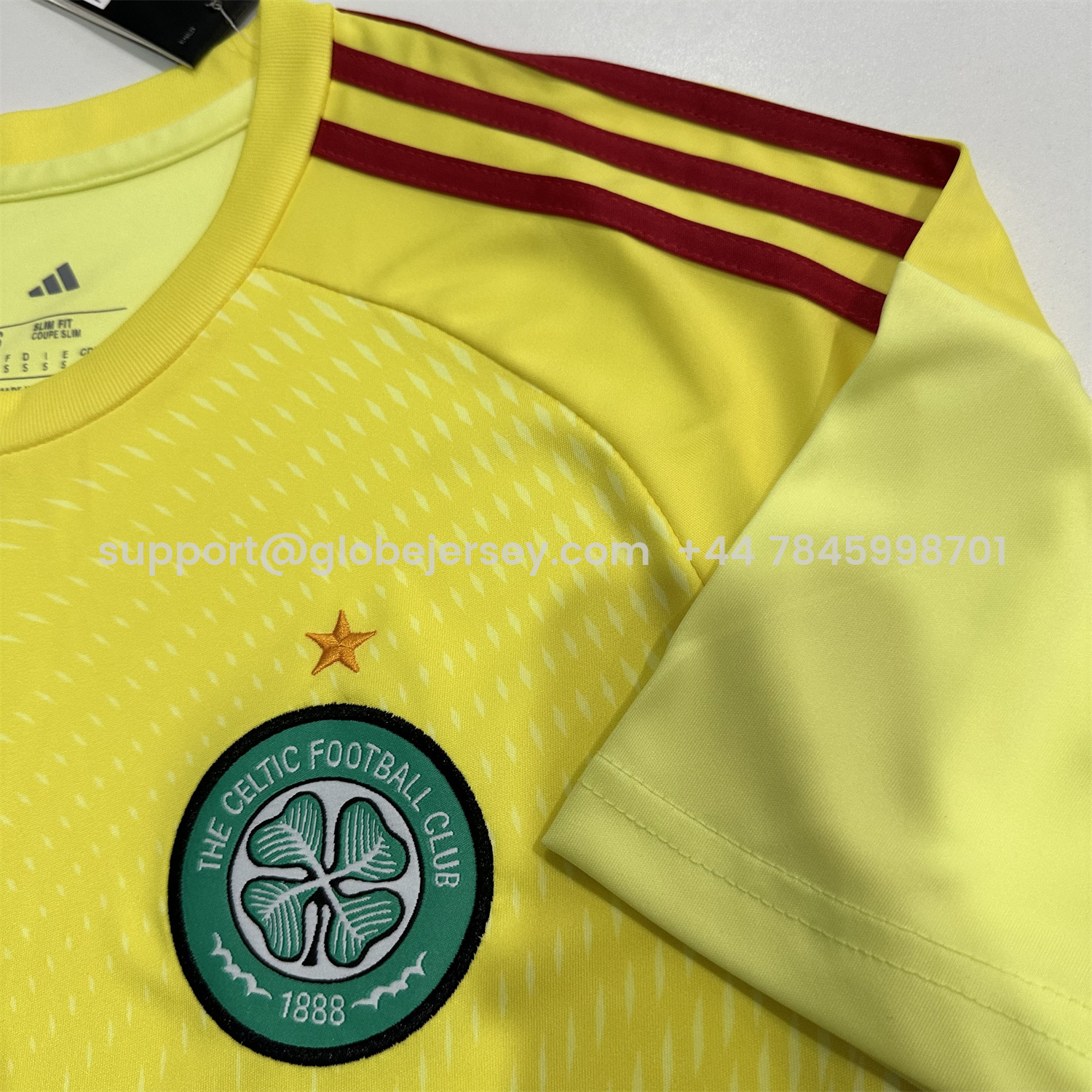 GlobeJersey-Celtic 25-26 Light Yellow Goalkeeper Jersey - Fans Version