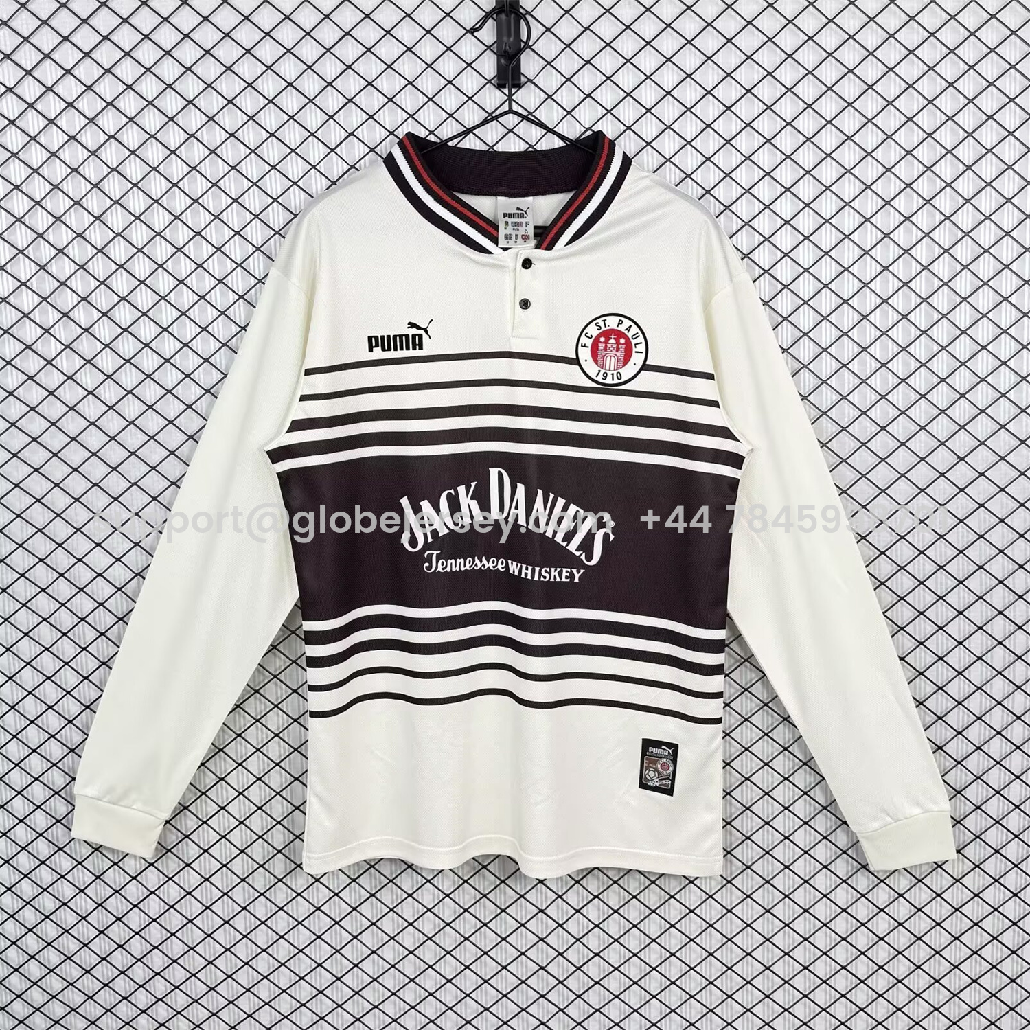 GlobeJersey-Retro St. Pauli 1997-98 Home Long Sleeves Jersey