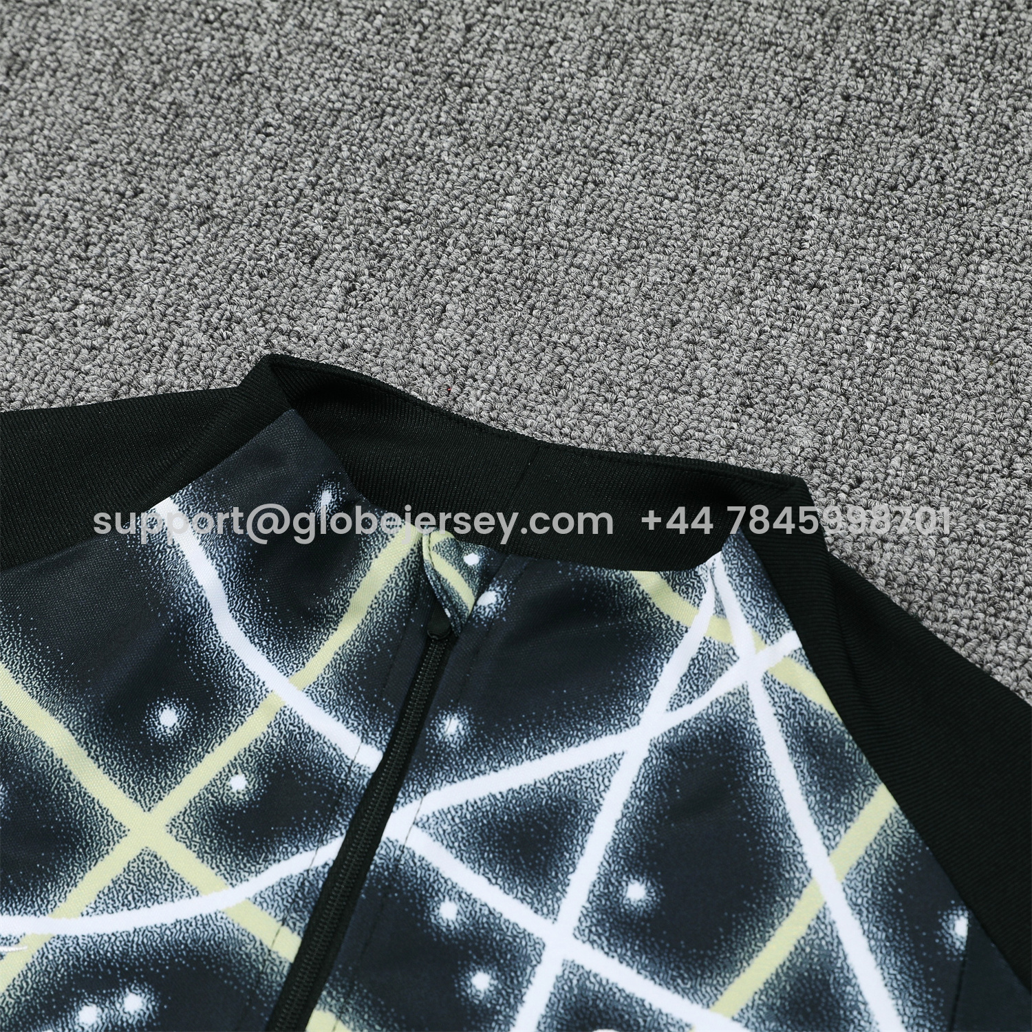 GlobeJersey-C.H.E.L.S.E.A 25-26 Meteor Pattern Long Sleeve Training Set - Player Version - Starry Sky Top and Black Pants