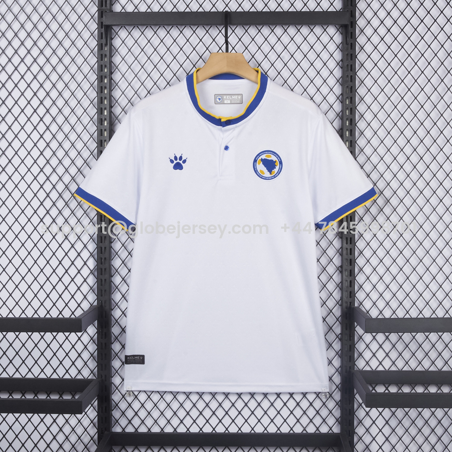 GlobeJersey-Bosnia and Herzegovina 2026 Away Jersey - Fans Version
