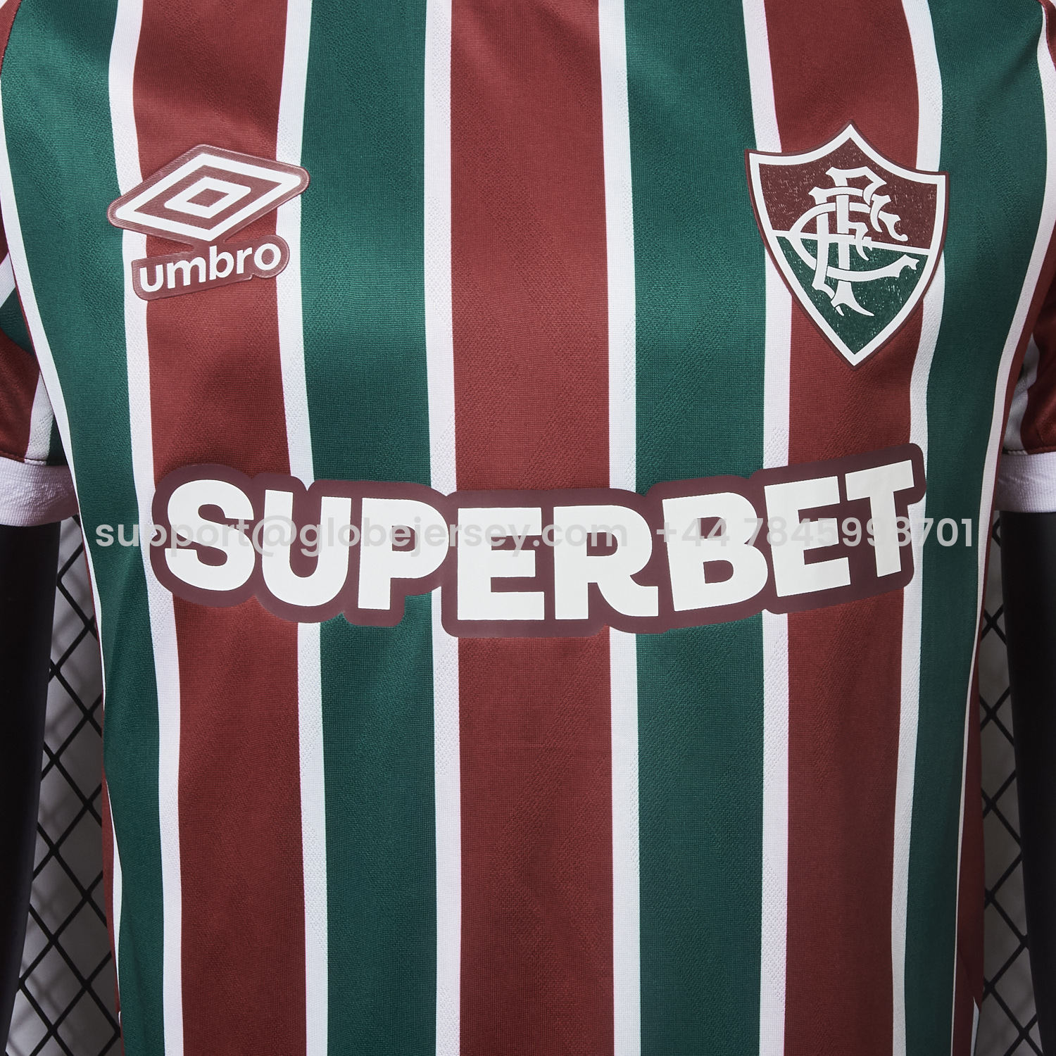 GlobeJersey-Fluminense 25-26 Home Jersey With Chest Sponsor - Player Version