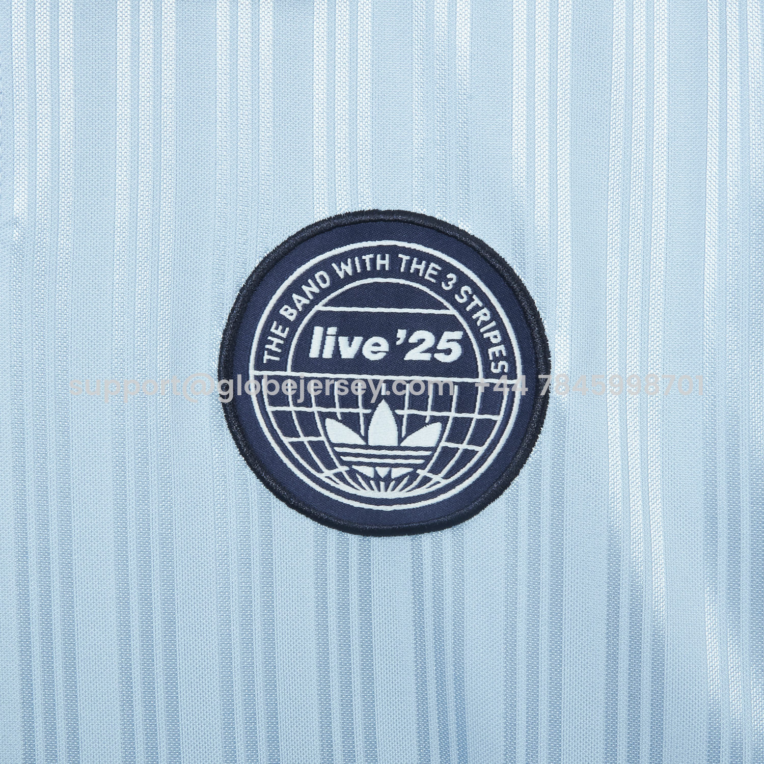 GlobeJersey-Bohemian 25-26 Oasis Originals Tour Light Blue Jersey With Number 25 - Fans Version