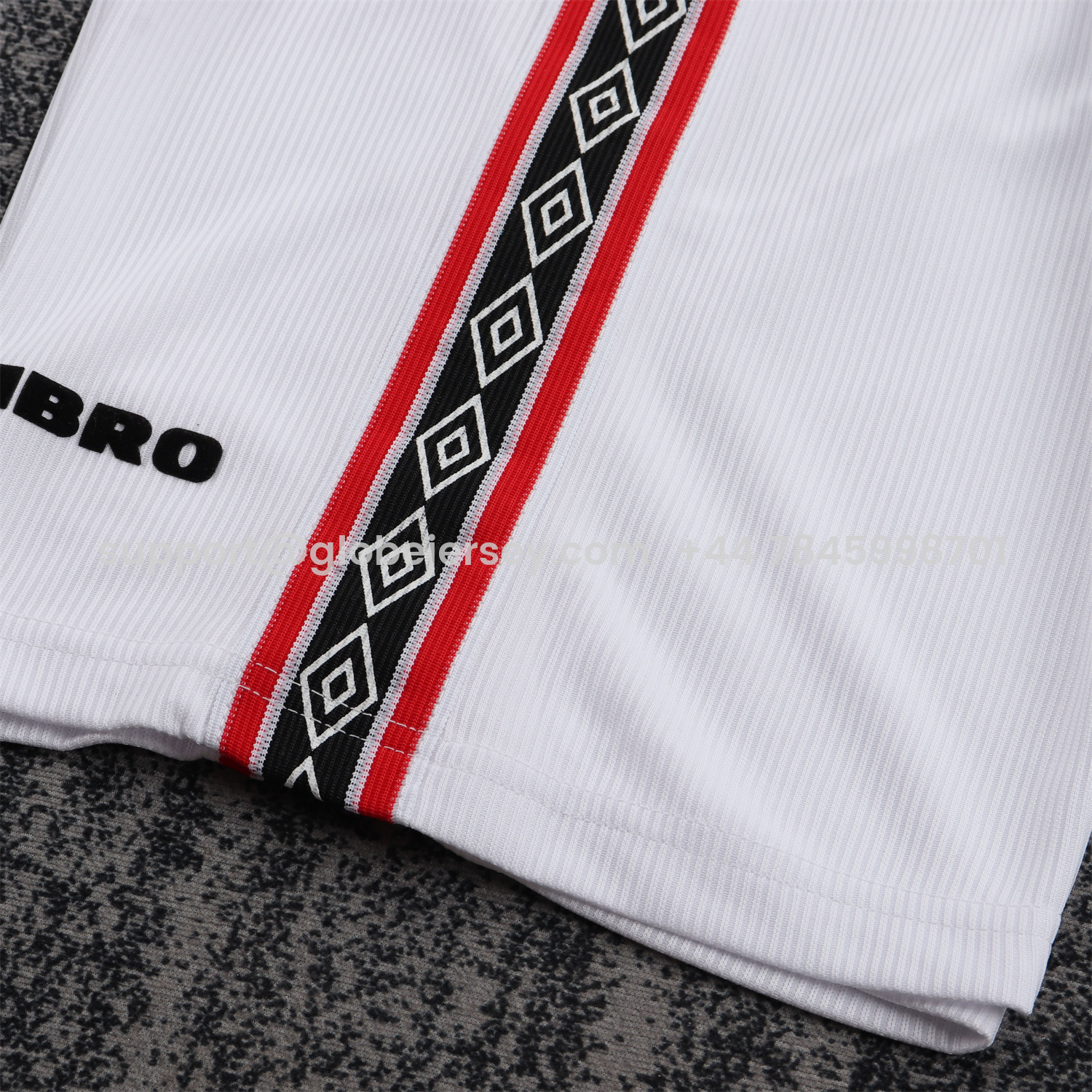 GlobeJersey-Retro Manchester United 1998-99 Home Long Sleeves Kids Kit