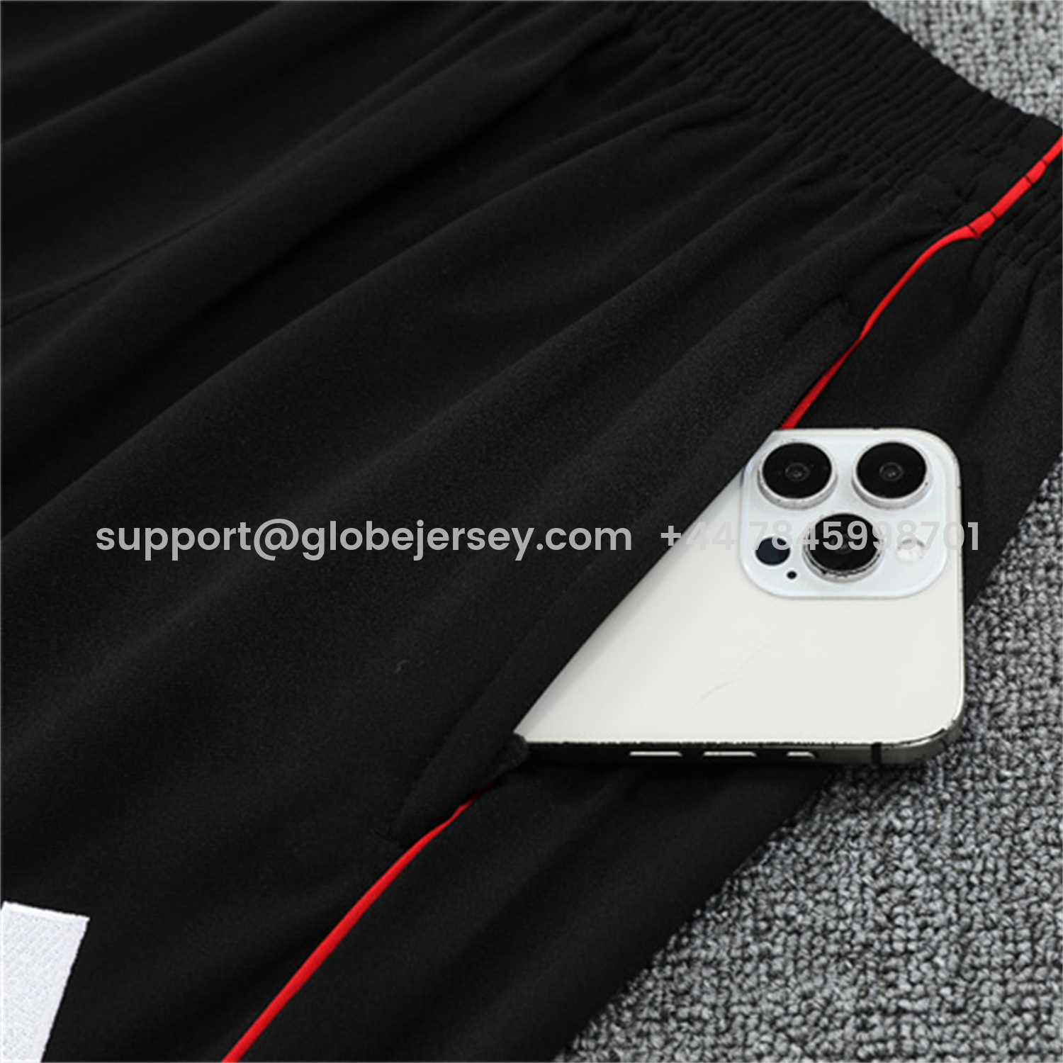 GlobeJersey-Ajax 25-26 Long Sleeve Training Set - Black Top and Black Pants