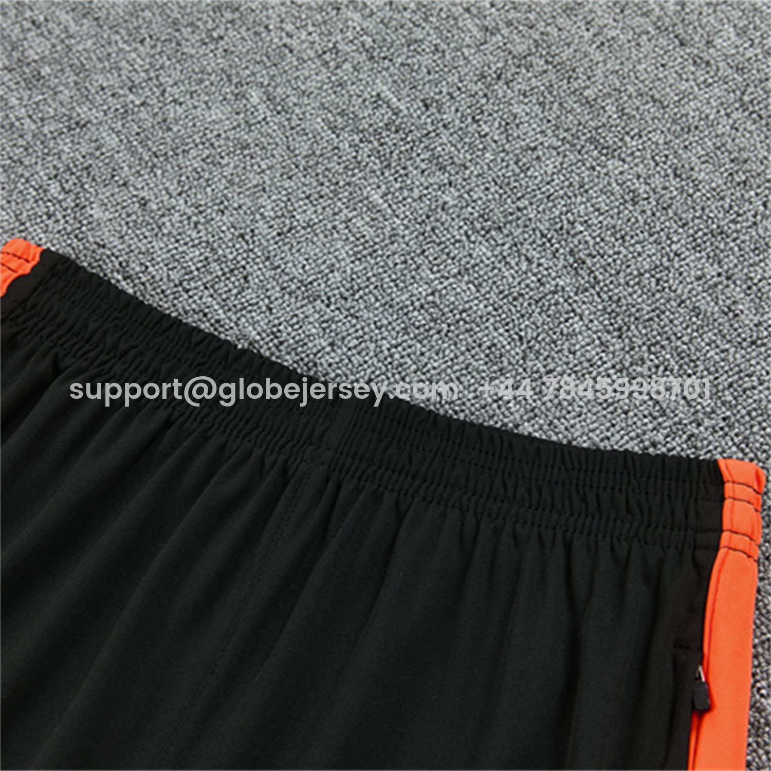 GlobeJersey-Netherlands 2026 Kids Long Sleeves Training Set - White With Orange Accents Top & Black Pants