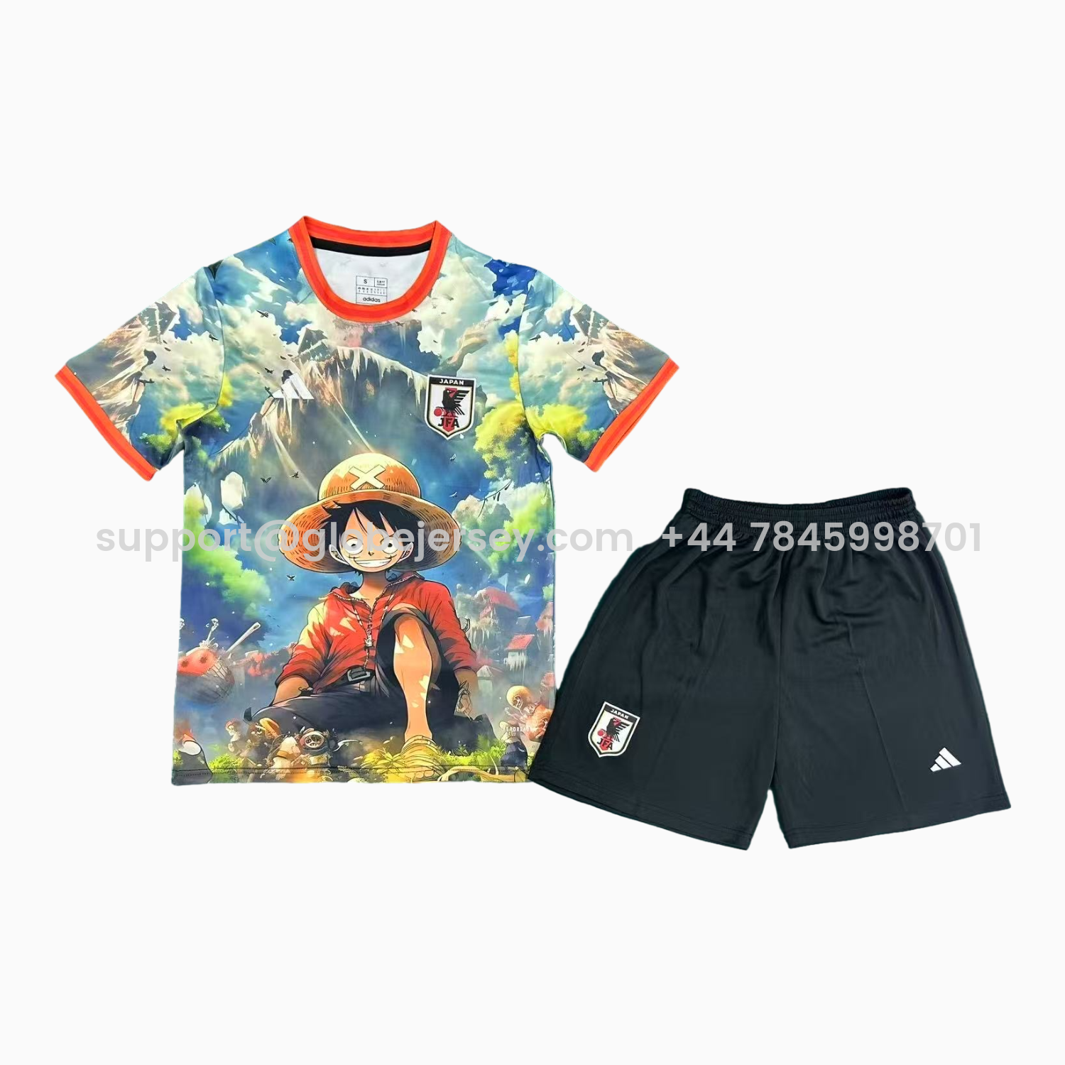 GlobeJersey-Japan 25-26 Luffy Childhood Special Men's Adult Jersey Set - Fans Version