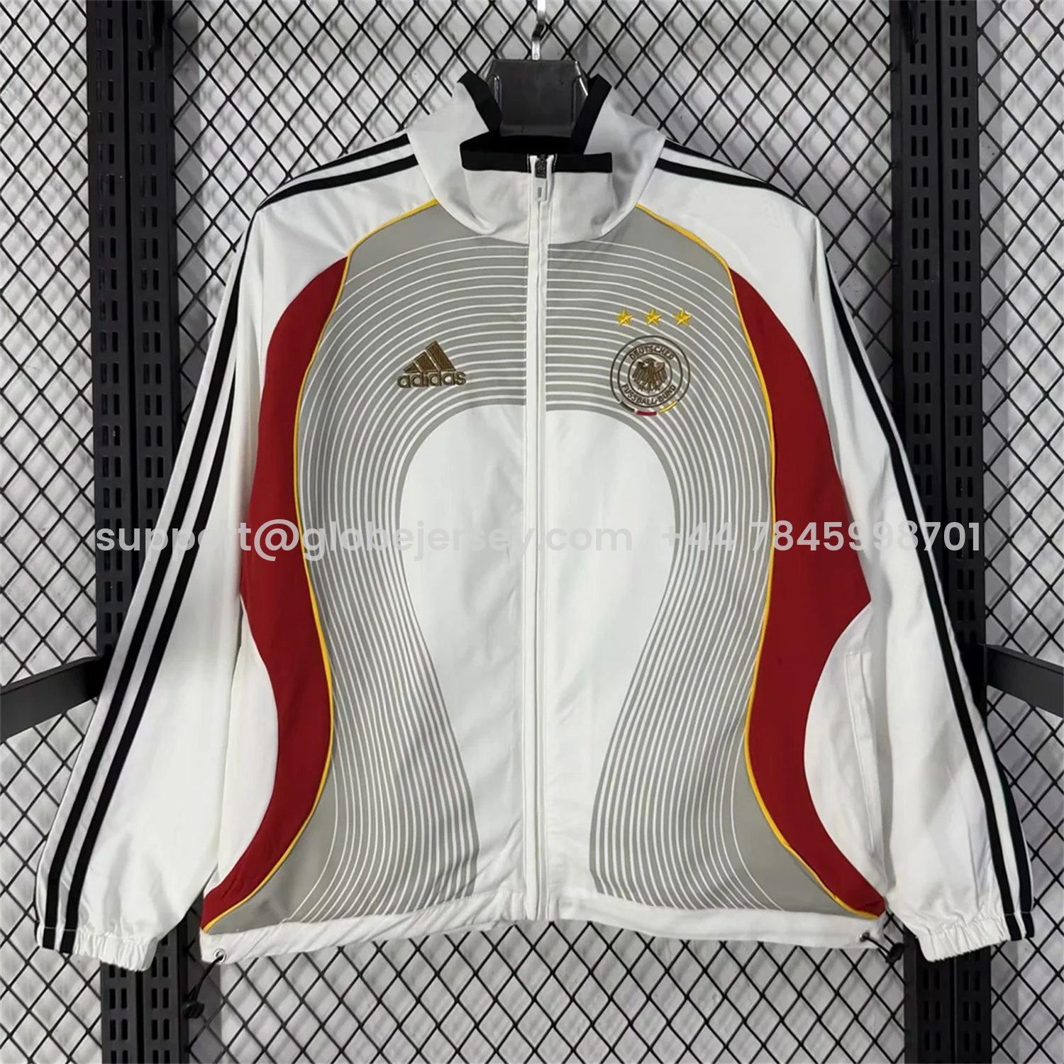 GlobeJersey-Germany 2026 Windbreaker Jacket - White