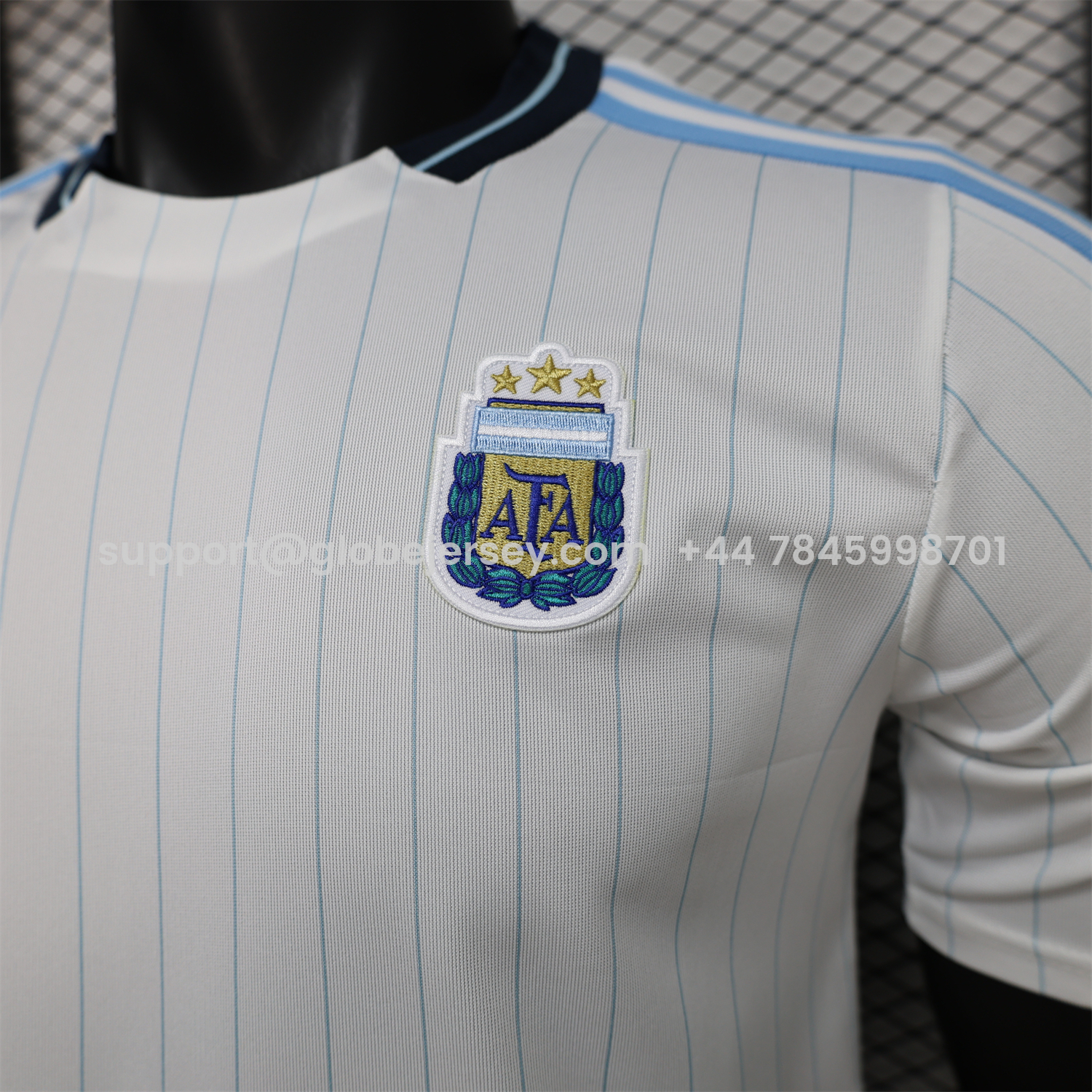 GlobeJersey-Argentina 2026 Terrace Icon Retro Casual Style White Jersey - Player Version