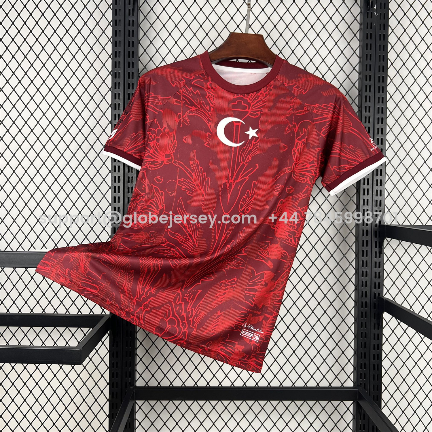 GlobeJersey-Turkey 2026 Red With Dark Red Patterns Special Edition Jersey - Fans Version