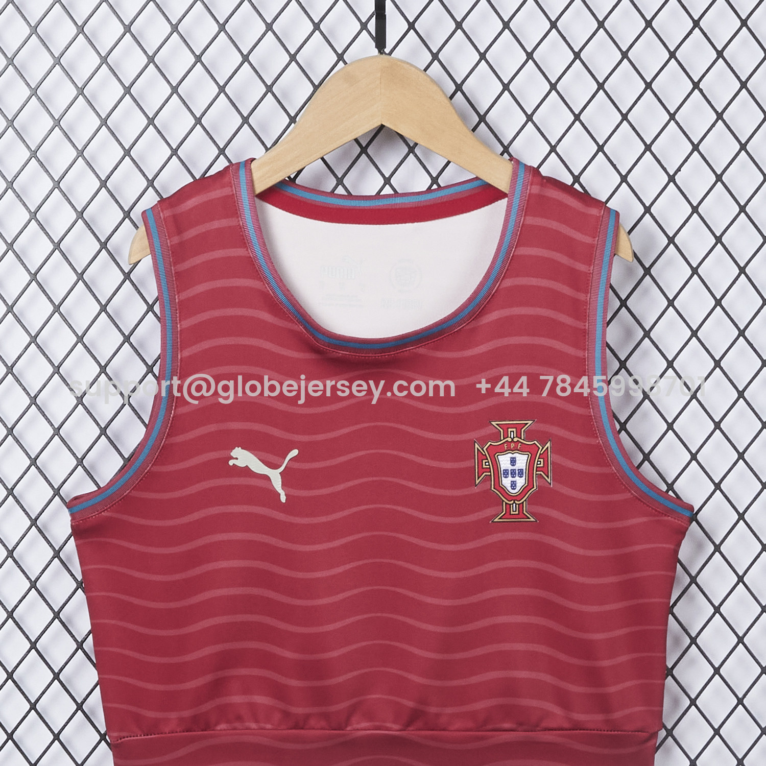 GlobeJersey-Women's Portugal 2026 Home Yoga Vest