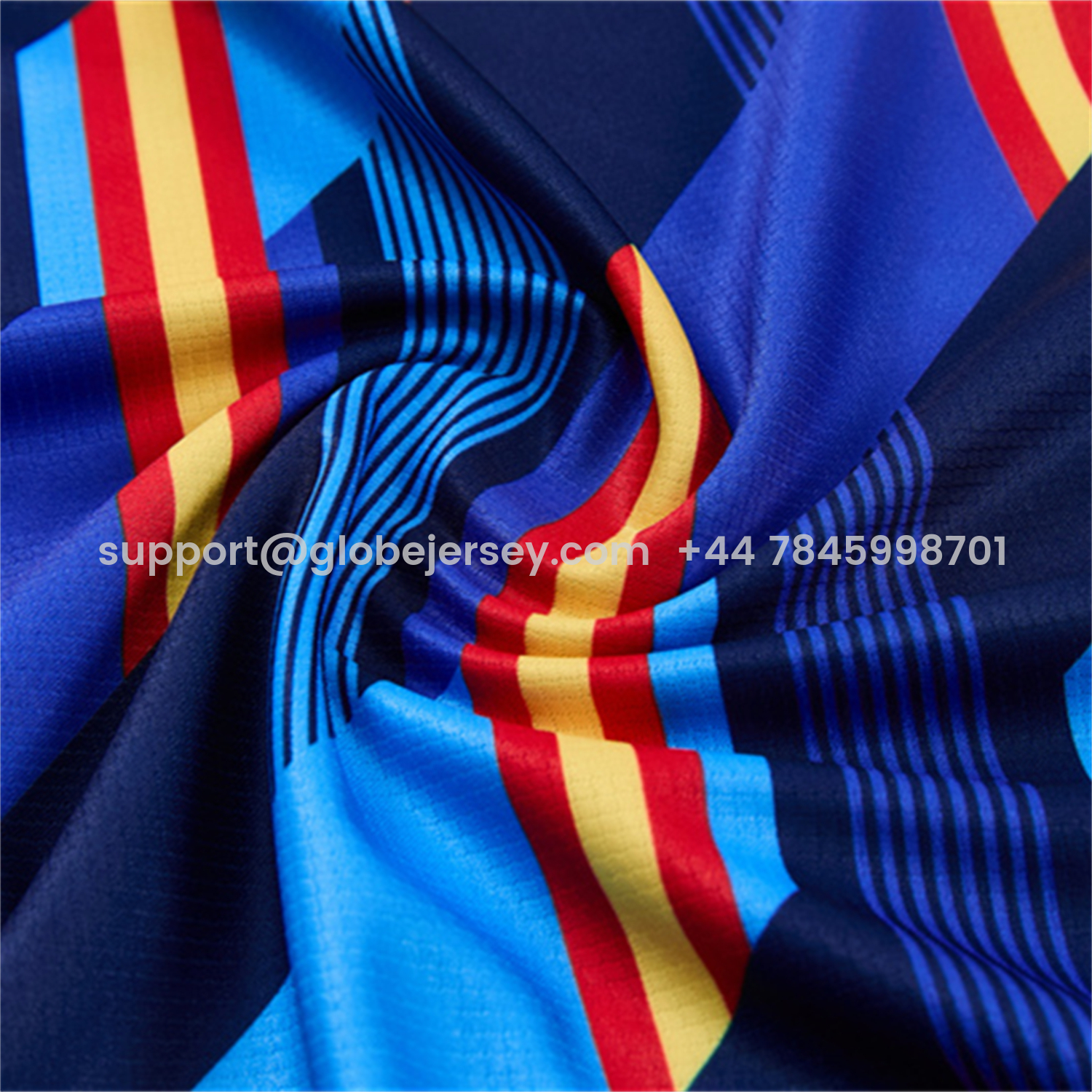 GlobeJersey-Spain 2026 Short-Sleeve Training Set - Royal Blue And Yellow Top & Royal Blue Shorts