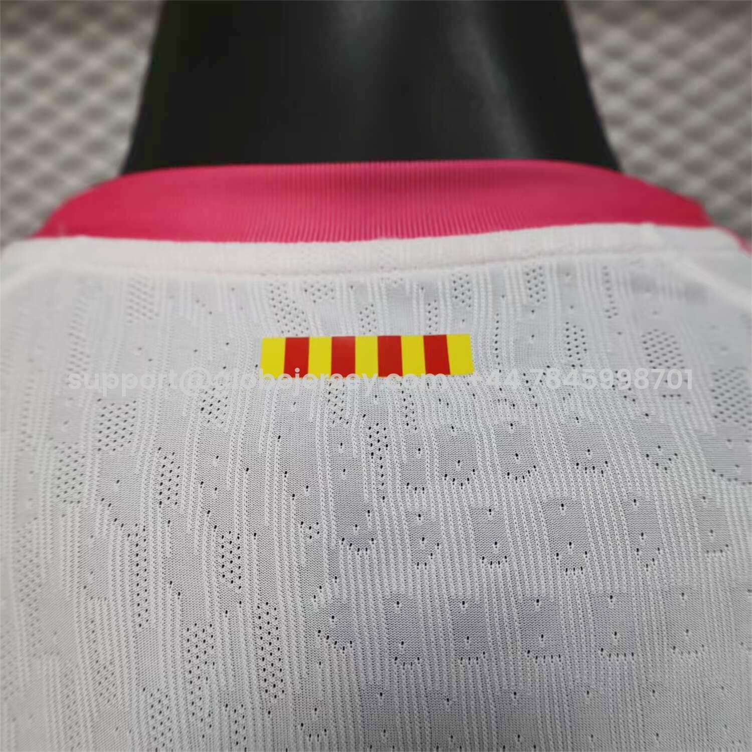 GlobeJersey-Barcelona 25-26 Red and White Diagonal Gradient Special Jersey - Player Version