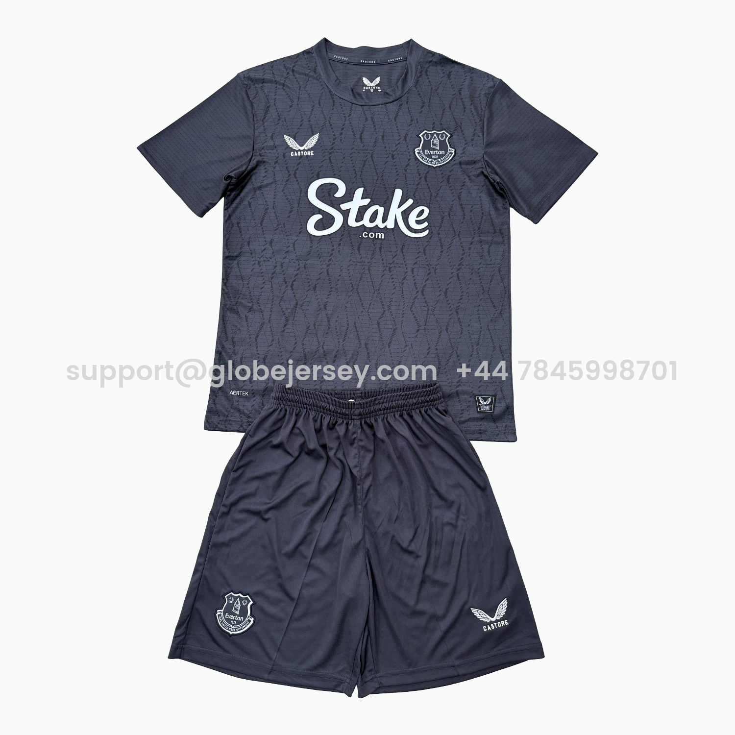 GlobeJersey-Everton 25-26 Gray Goalkeeper Men's Adult Jersey Set - Fans Version