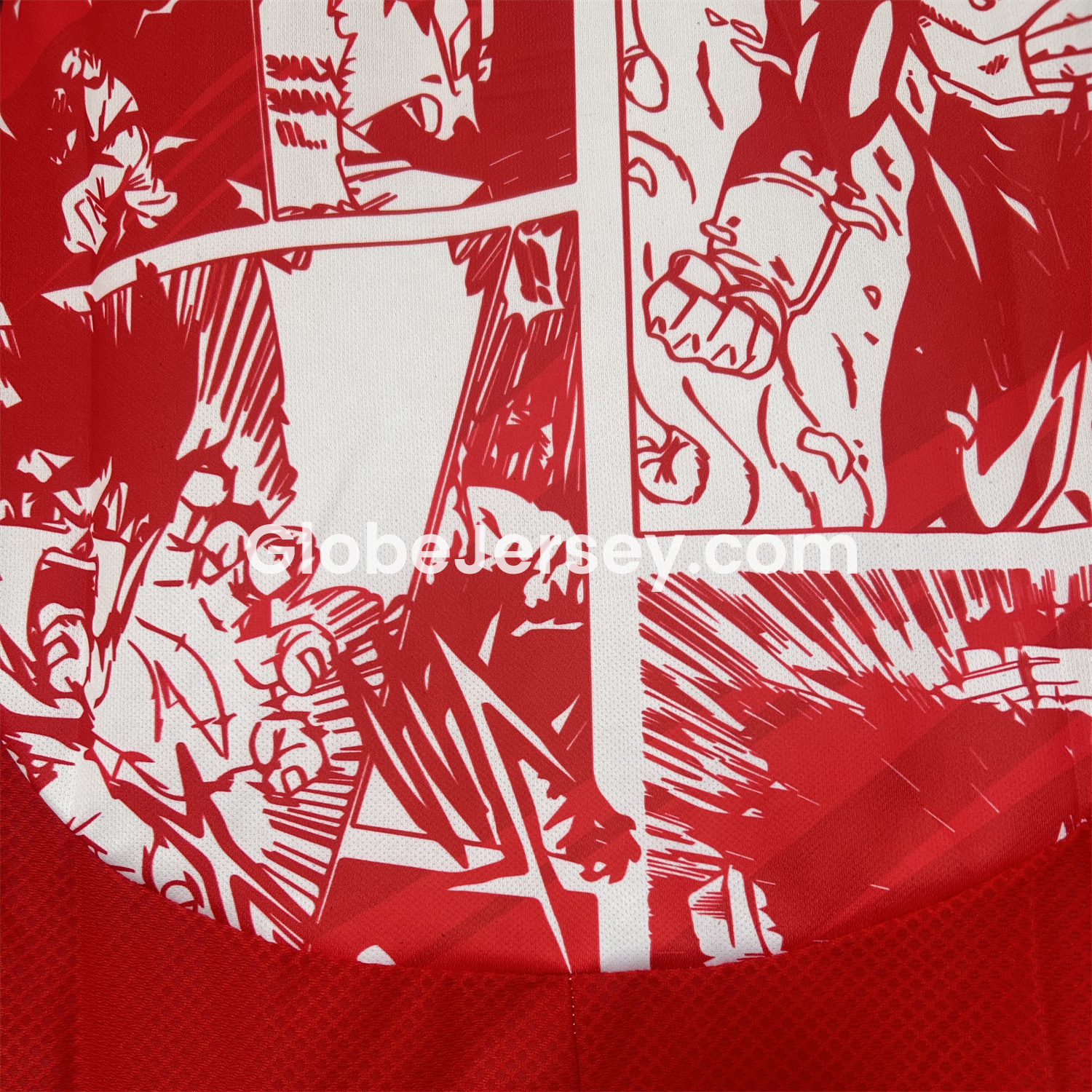 GlobeJersey-Japan 25-26 Red Vegeta Comic Slice Special Edition Jersey - Fans Version