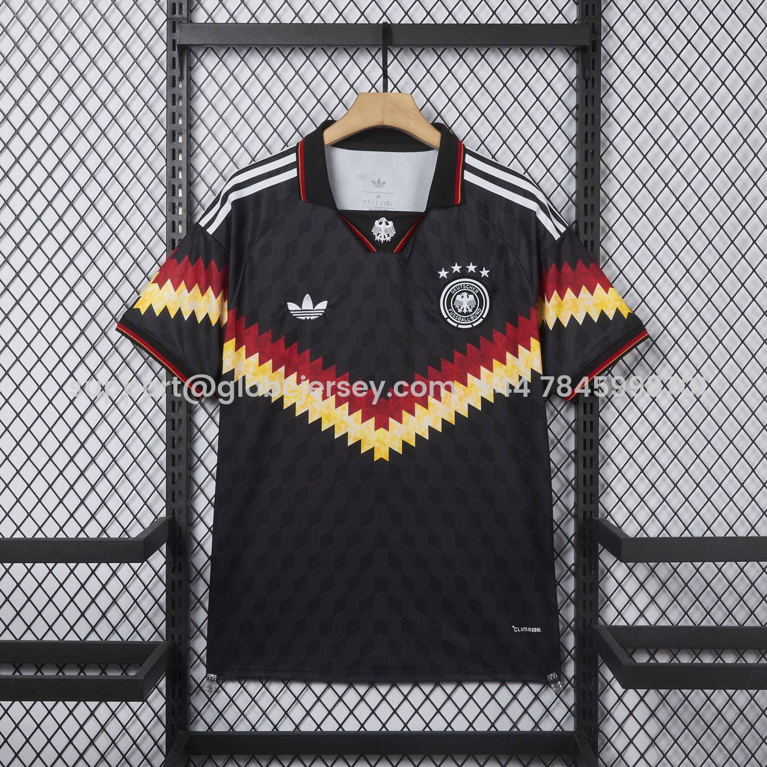 GlobeJersey-Germany 2026 Black V-Shaped Design Special Jersey - Fans Version