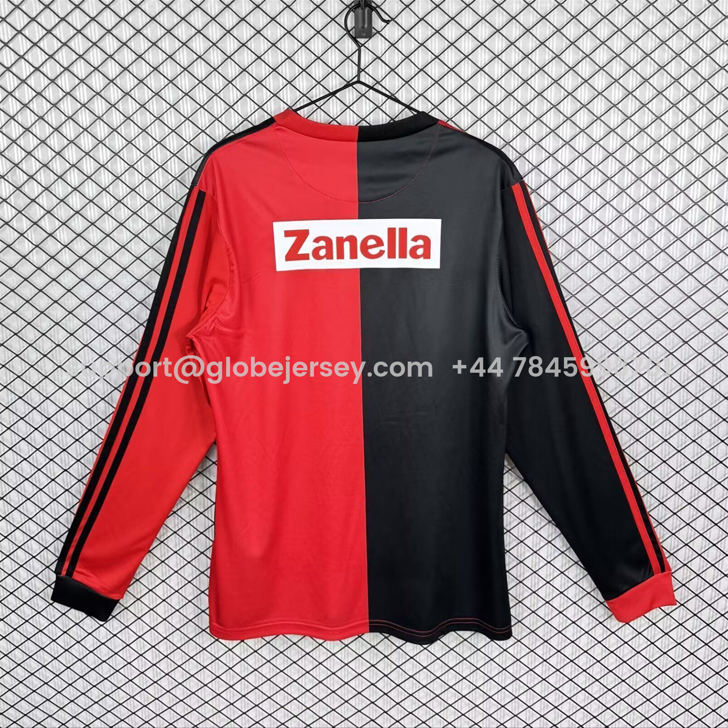 GlobeJersey-Retro Newell's Old Boys 1992-93 Home Long Sleeves Jersey