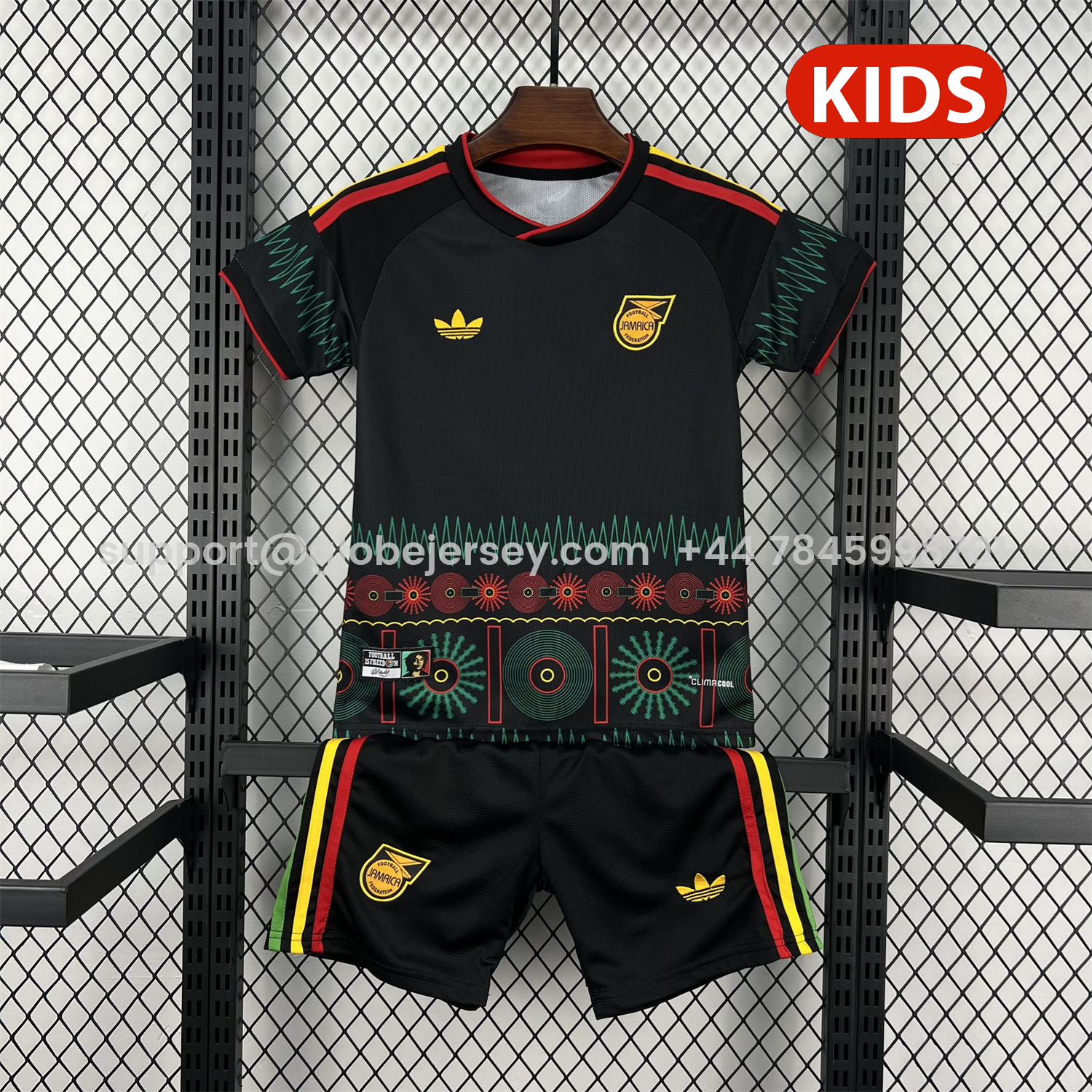GlobeJersey-Jamaica 2026 Away Kids Kit
