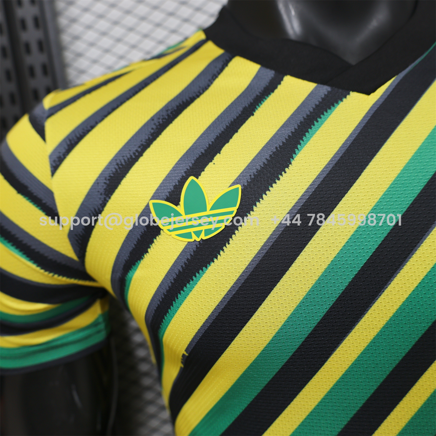 GlobeJersey-Jamaica 2026 Yellow-Green Twill Jersey - Player Version