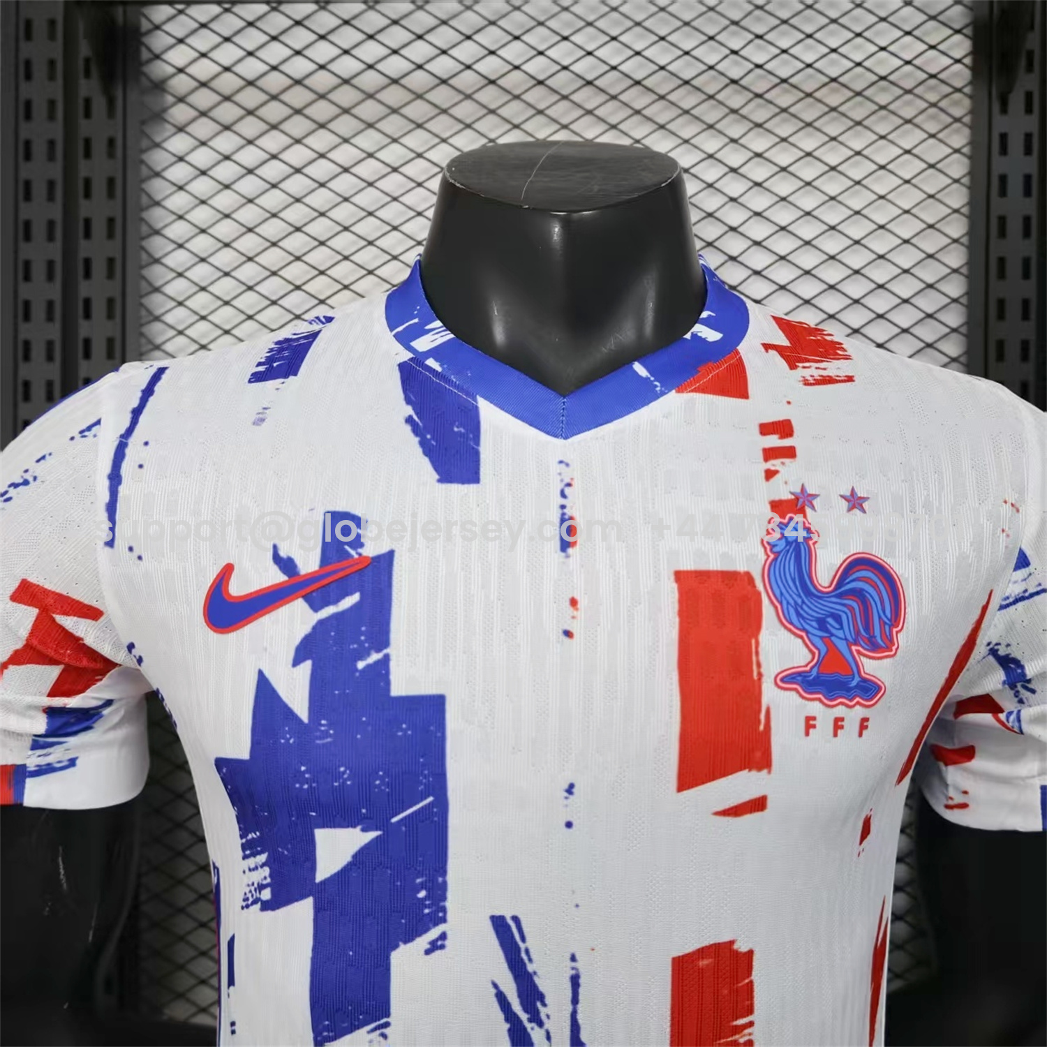 GlobeJersey-France 2026 White Red Blue Special Jersey - Player Version