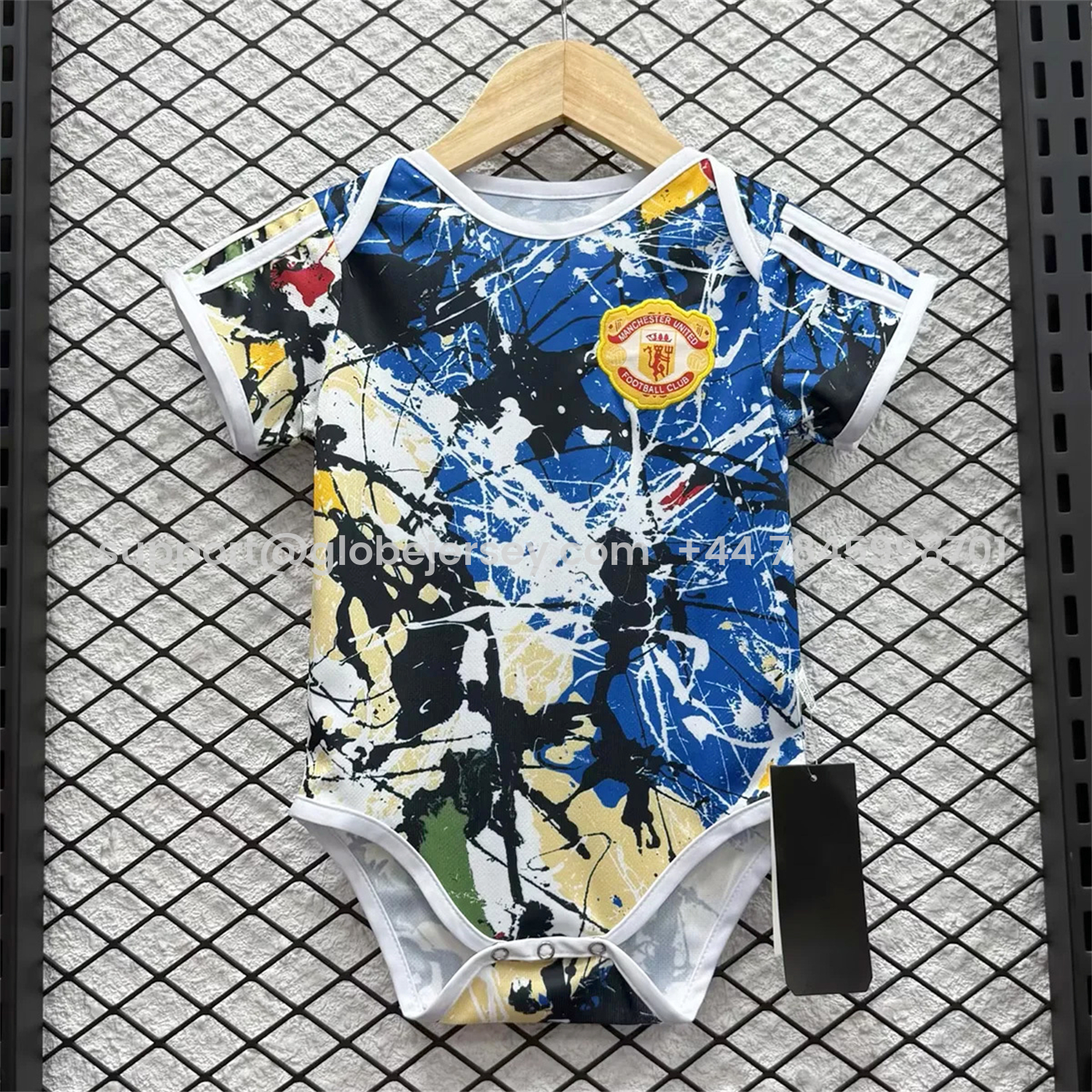 GlobeJersey-Arsenal 25-26 Stone Roses Special Baby Crawling Suit