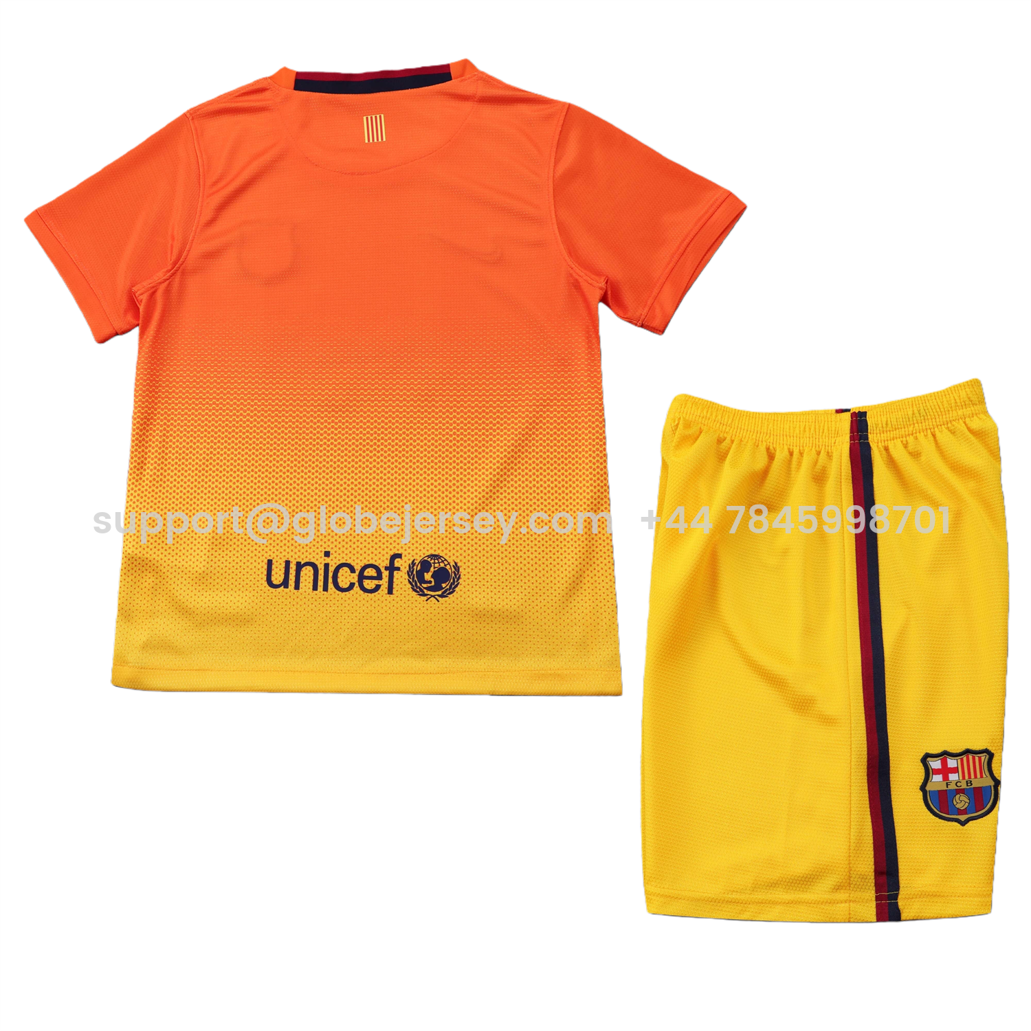 GlobeJersey-Retro Barcelona 2012-13 Away Kids Kit