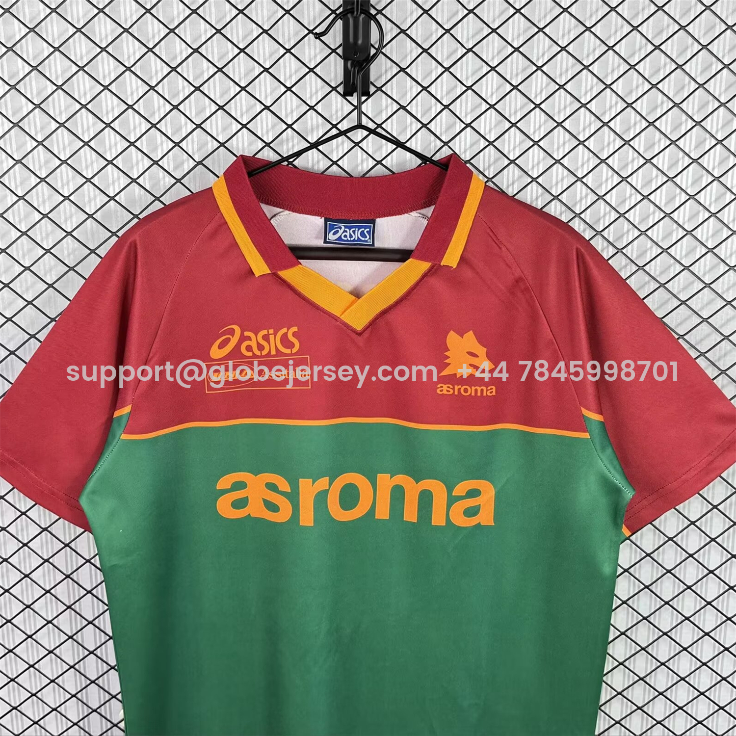 GlobeJersey-Retro Roma 1995-96 Pre-Match Training Jersey