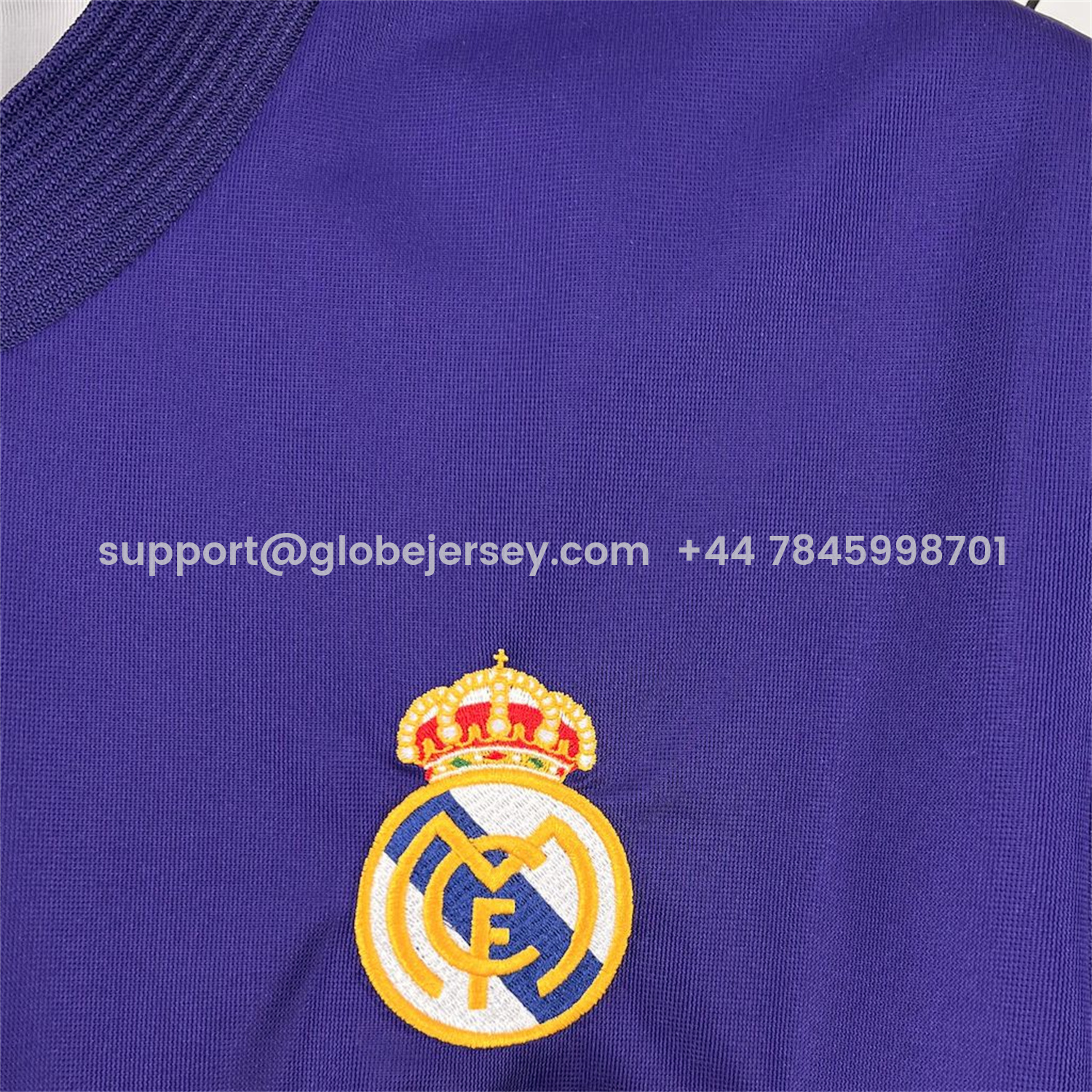 GlobeJersey-Retro Real Madrid 2002-03 Reversible Double-sided Centenary Third Unsponsored Jersey